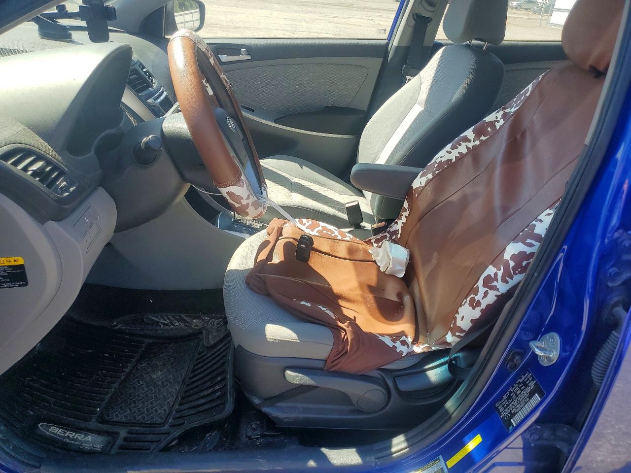 2014 Hyundai Accent Gls Синий vin: KMHCT4AE1EU613777