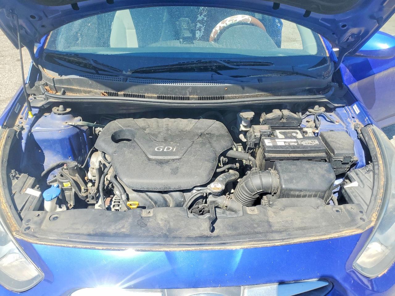 2014 Hyundai Accent Gls Синий vin: KMHCT4AE1EU613777