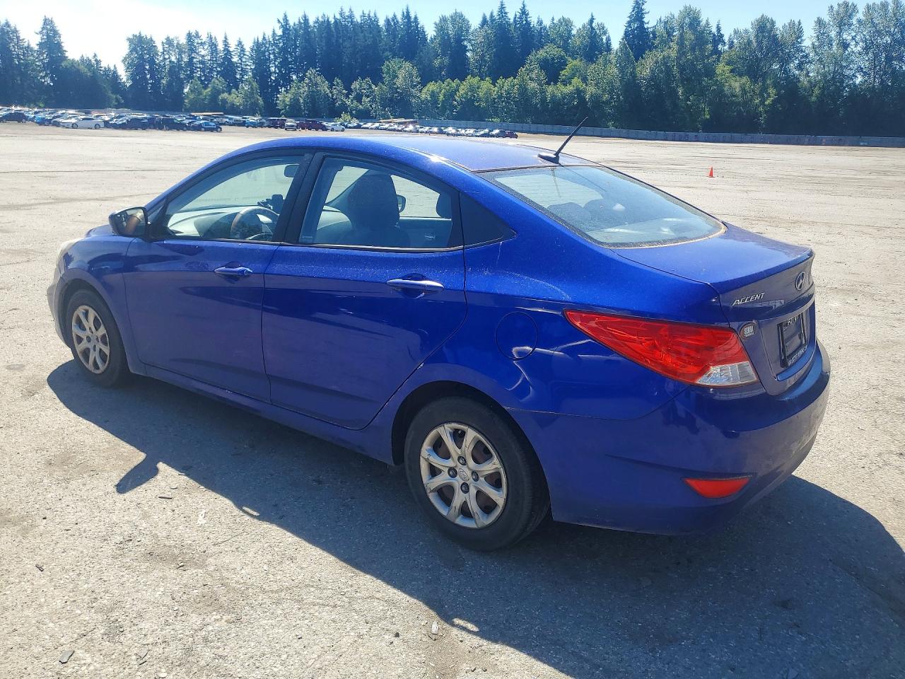 2014 Hyundai Accent Gls Синий vin: KMHCT4AE1EU613777
