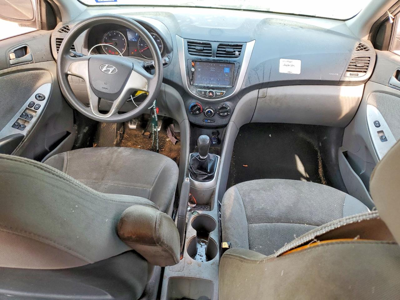 2014 Hyundai Accent Gls Silver vin: KMHCT4AE1EU622091