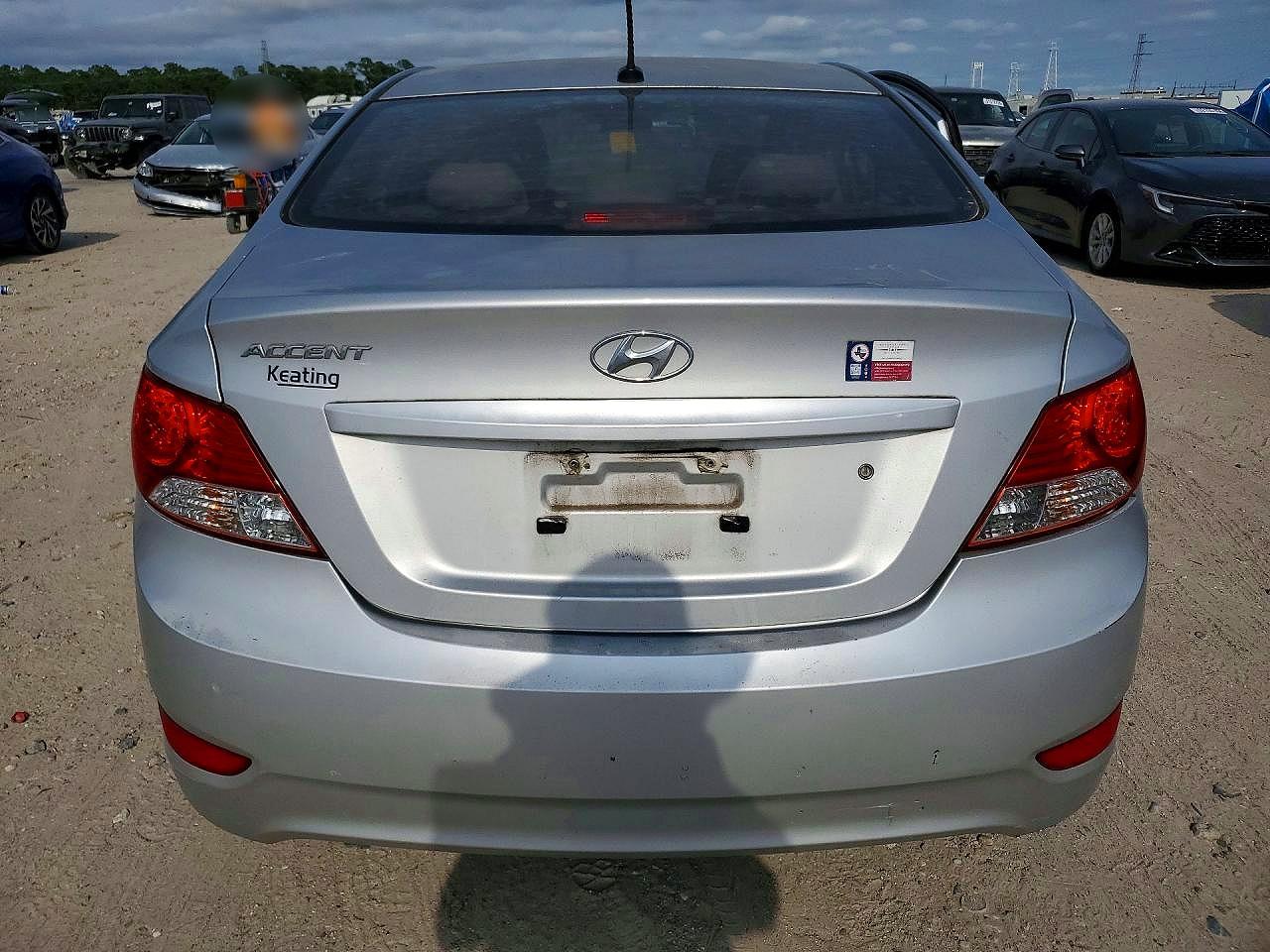 2014 Hyundai Accent Gls Silver vin: KMHCT4AE1EU622091
