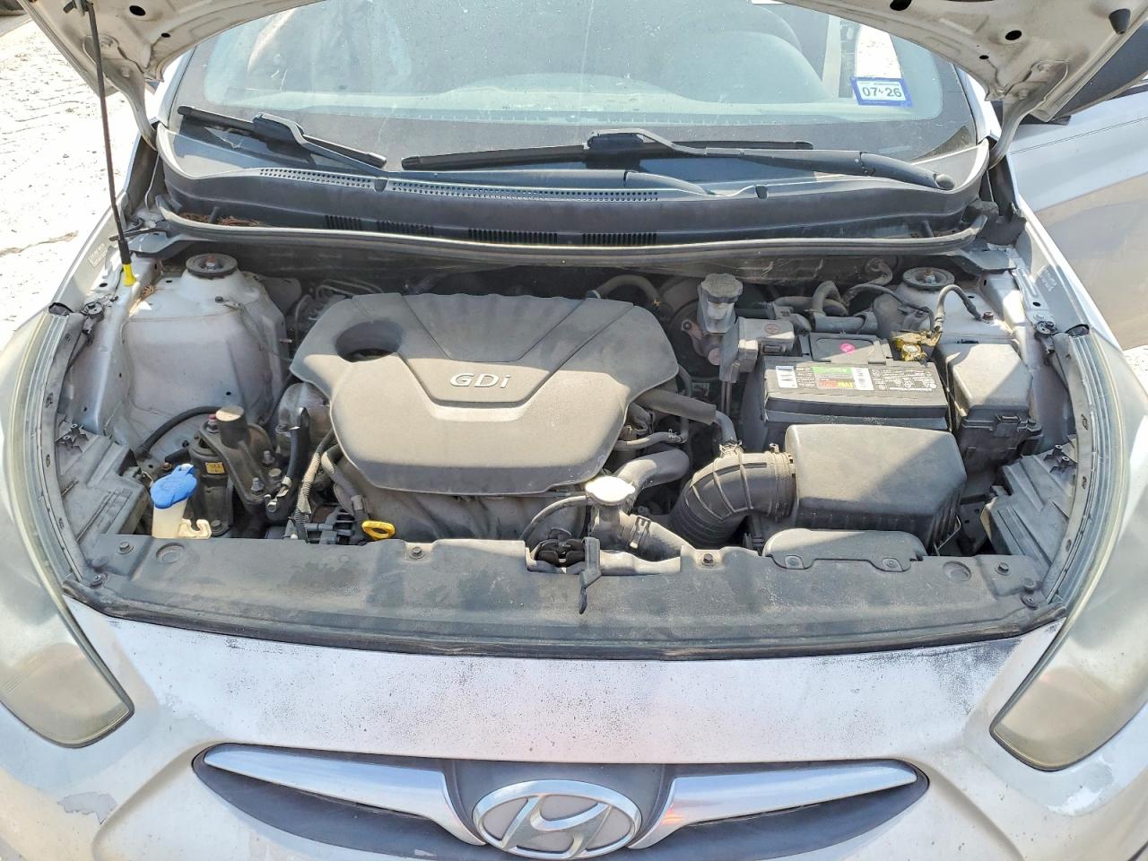 2014 Hyundai Accent Gls Silver vin: KMHCT4AE1EU622091