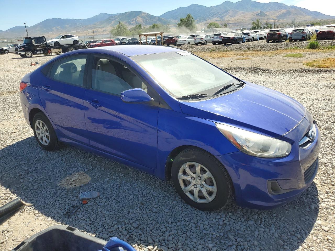 2014 Hyundai Accent Gls Blue vin: KMHCT4AE1EU685627