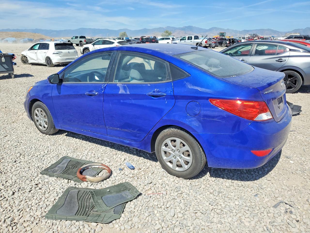 2014 Hyundai Accent Gls Blue vin: KMHCT4AE1EU685627