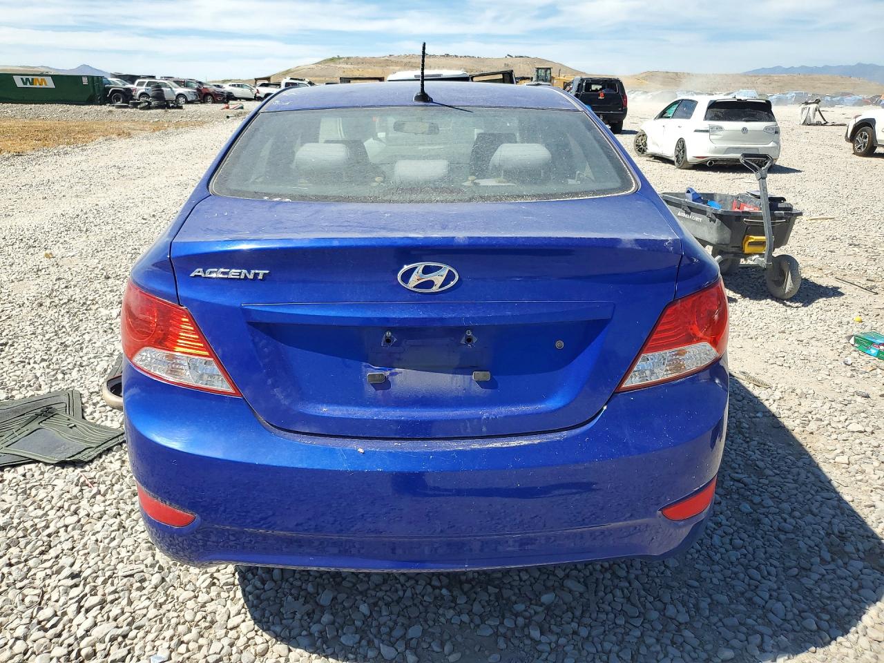 2014 Hyundai Accent Gls Blue vin: KMHCT4AE1EU685627