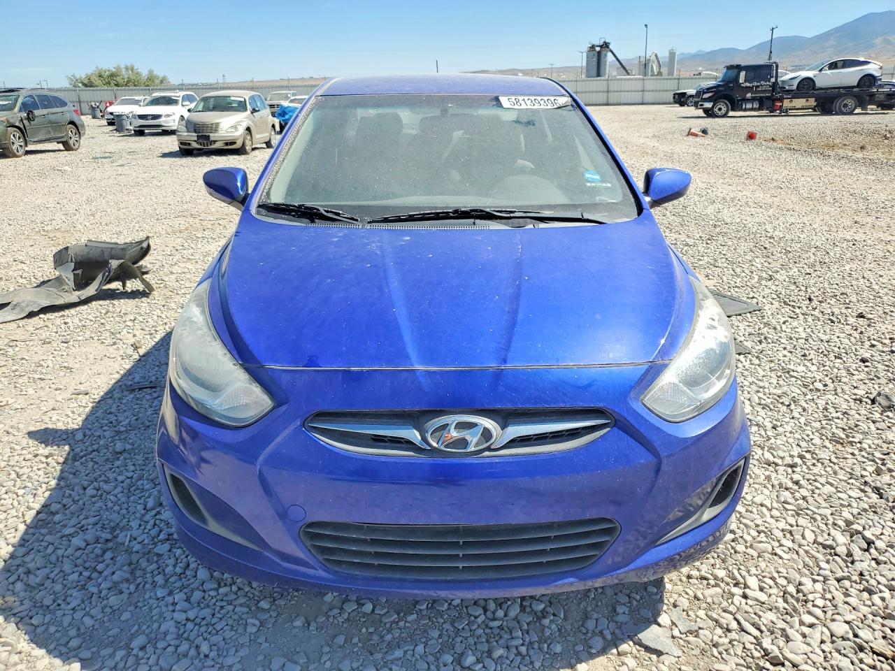 2014 Hyundai Accent Gls Blue vin: KMHCT4AE1EU685627