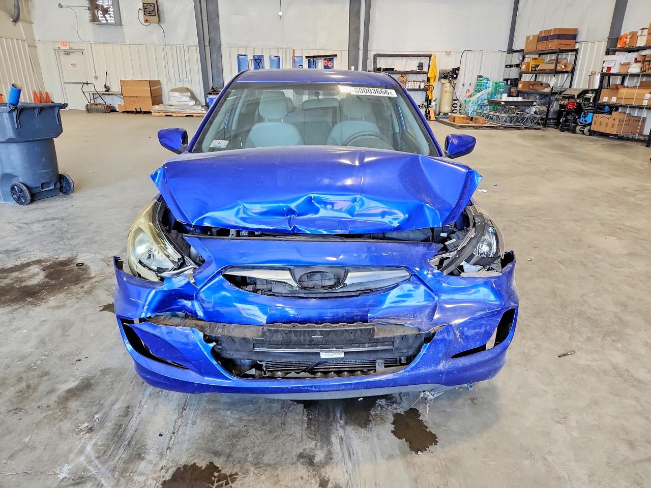 2014 Hyundai Accent Gls Blue vin: KMHCT4AE1EU703463
