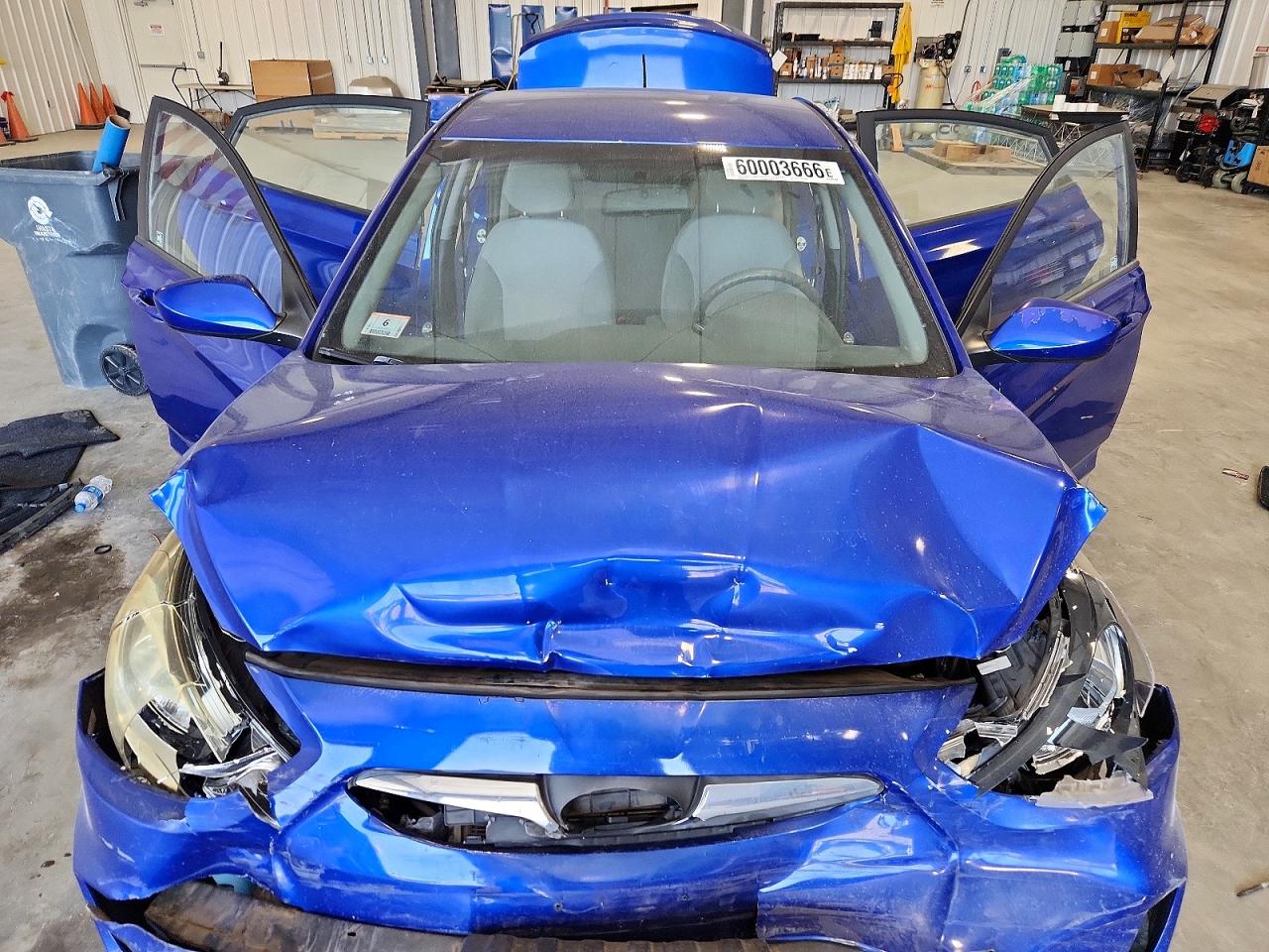 2014 Hyundai Accent Gls Blue vin: KMHCT4AE1EU703463