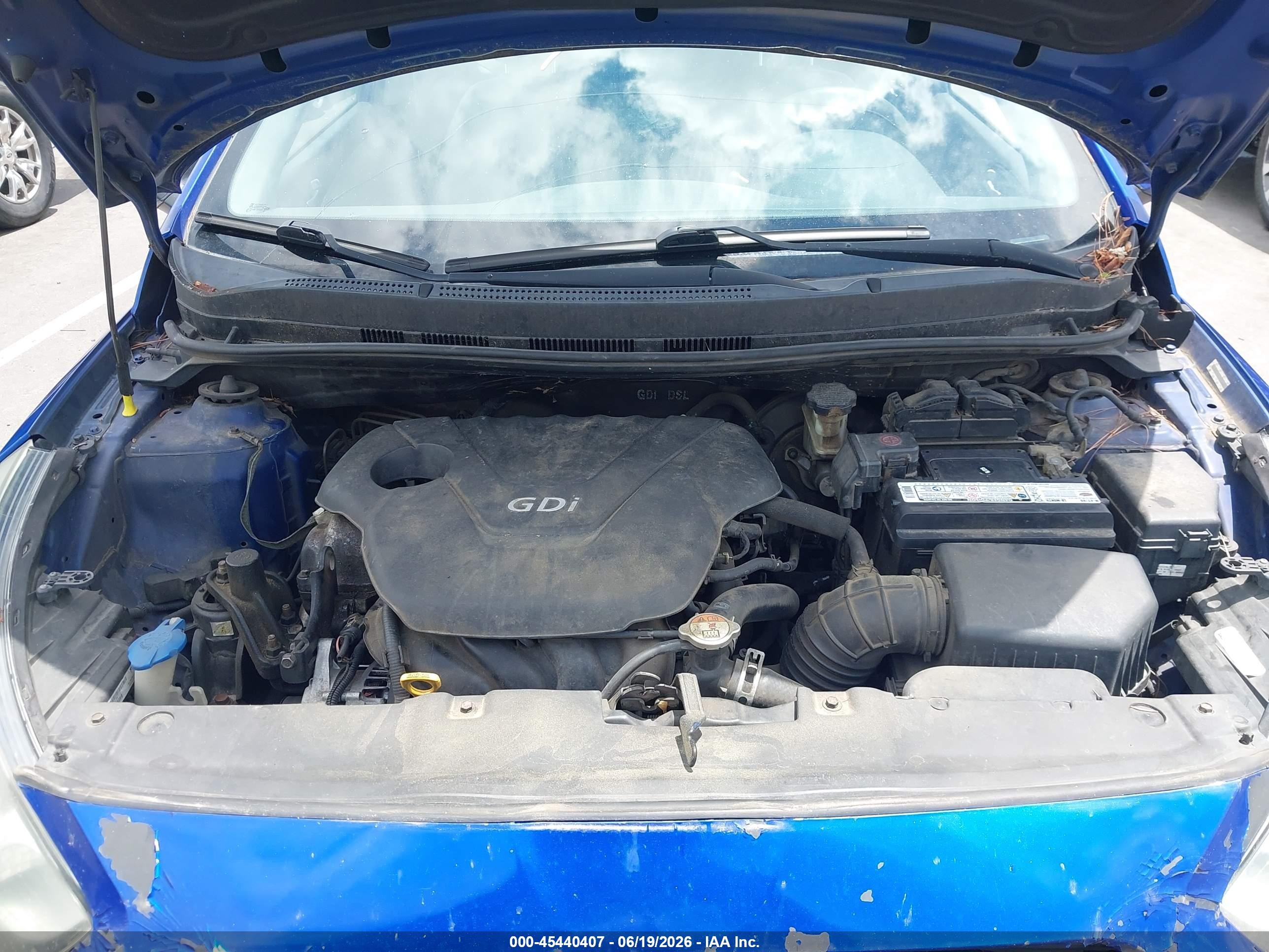 2014 Hyundai Accent Gls Blue vin: KMHCT4AE1EU733675