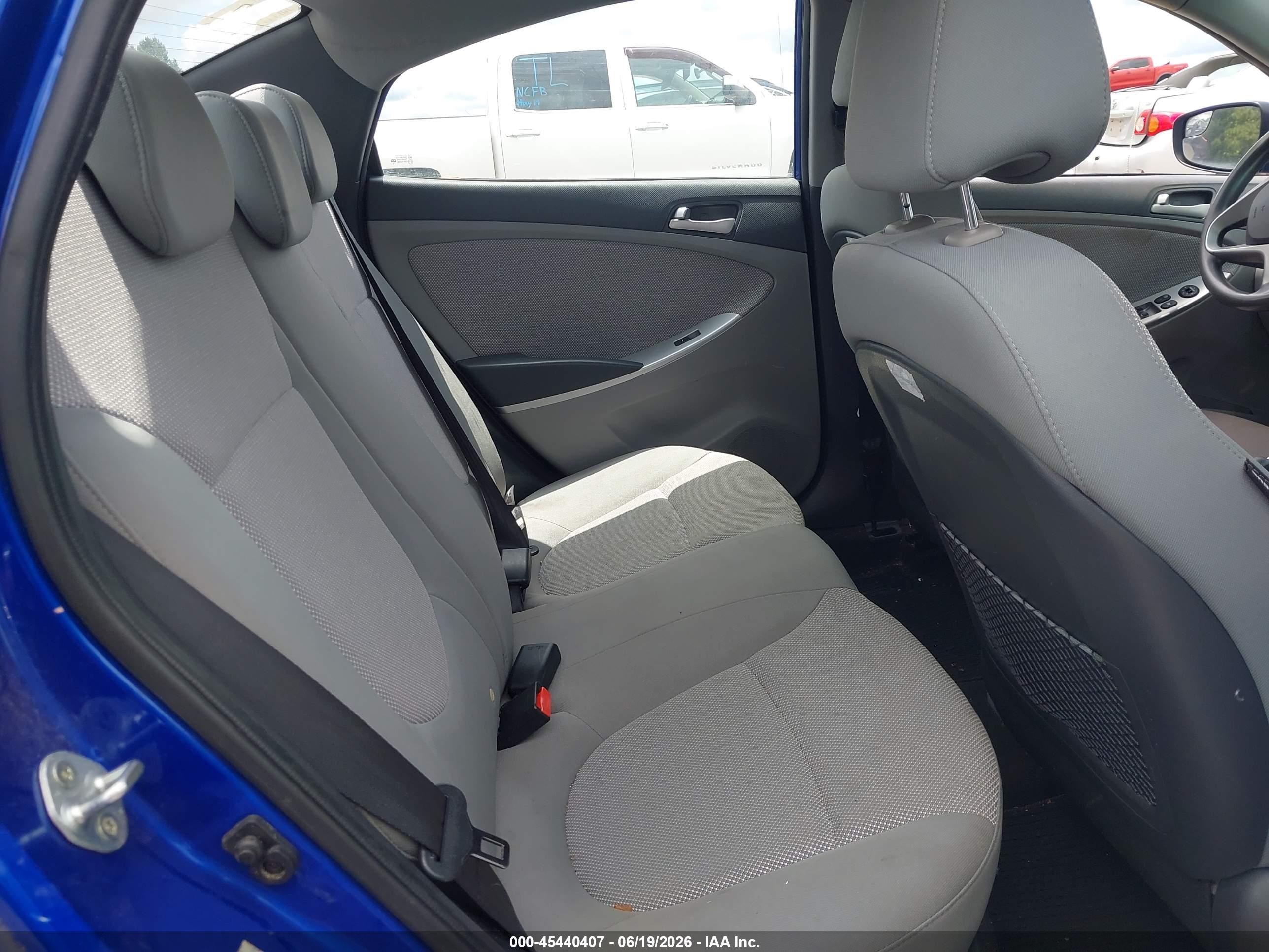 2014 Hyundai Accent Gls Blue vin: KMHCT4AE1EU733675