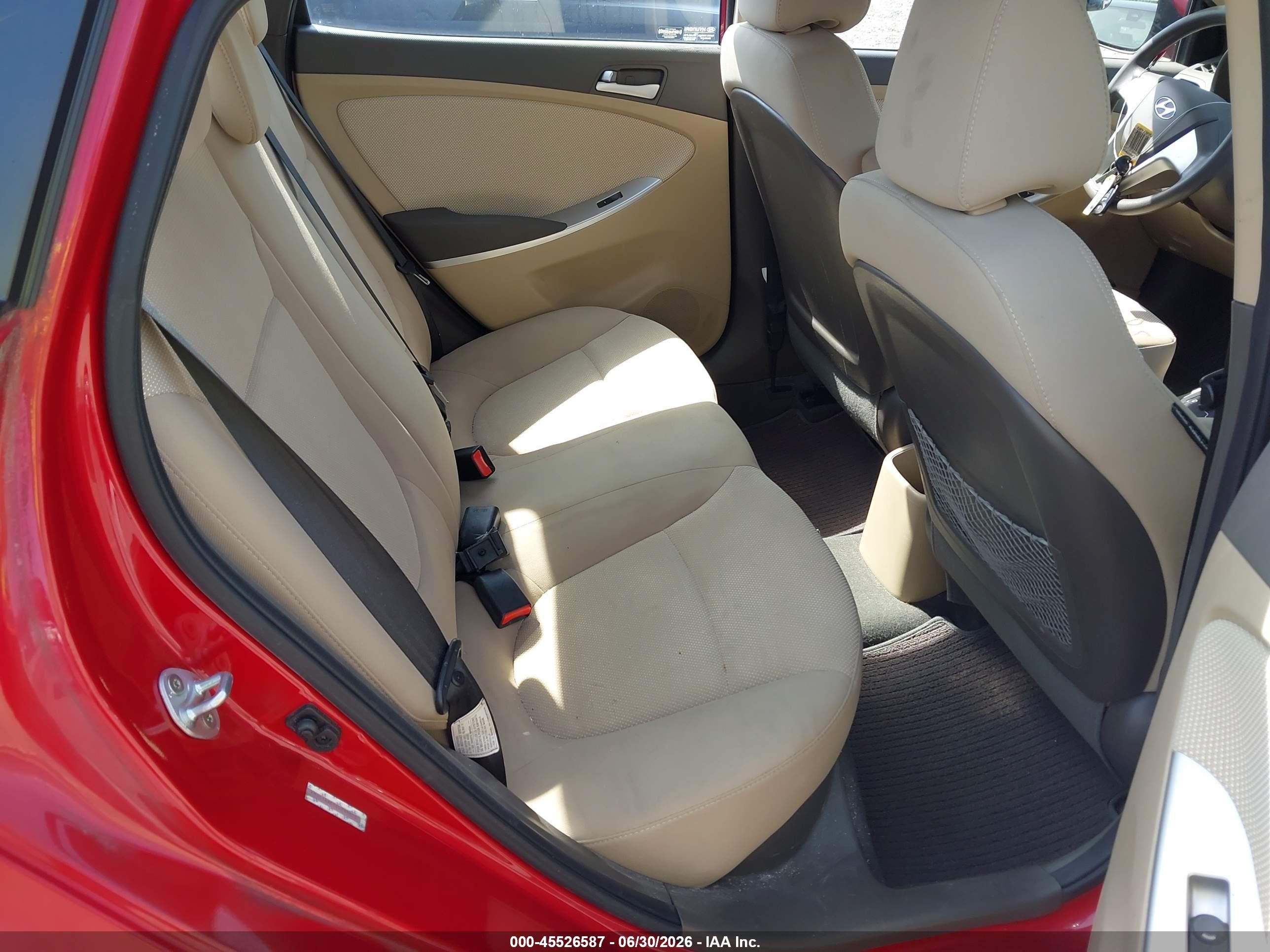 2014 Hyundai Accent Gls Red vin: KMHCT4AE1EU755806