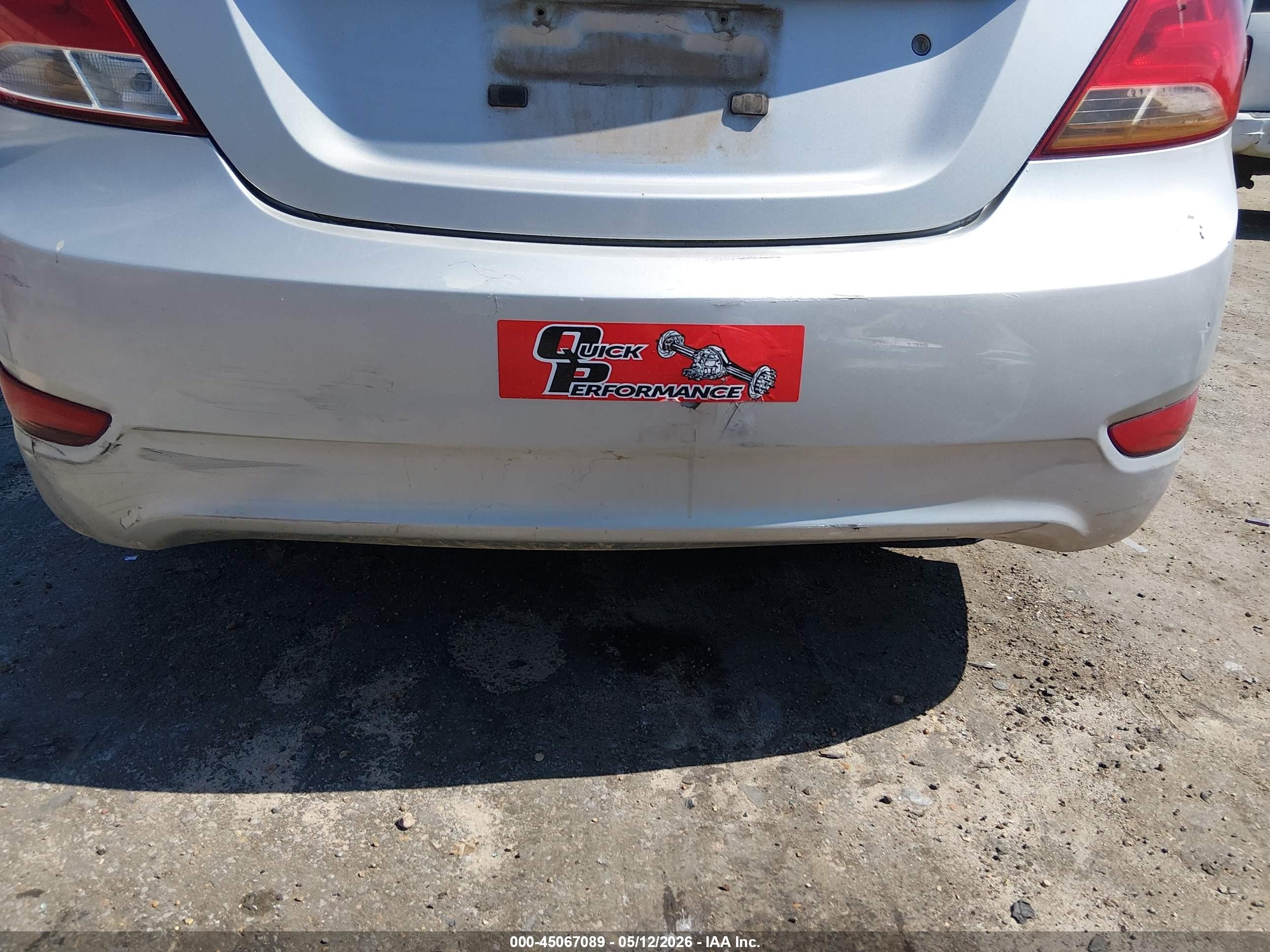 2015 Hyundai Accent Gls Silver vin: KMHCT4AE1FU838749