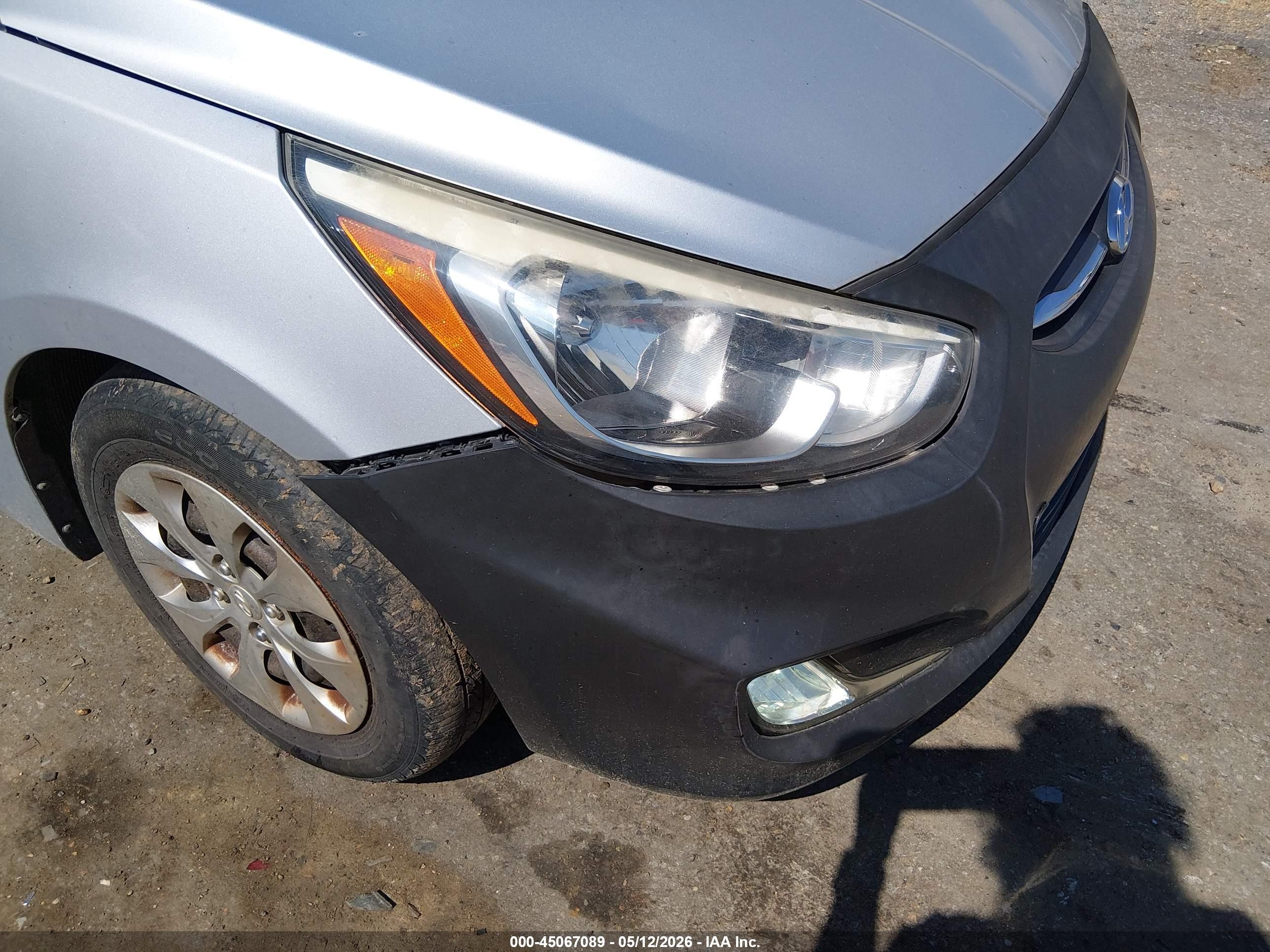 2015 Hyundai Accent Gls Silver vin: KMHCT4AE1FU838749