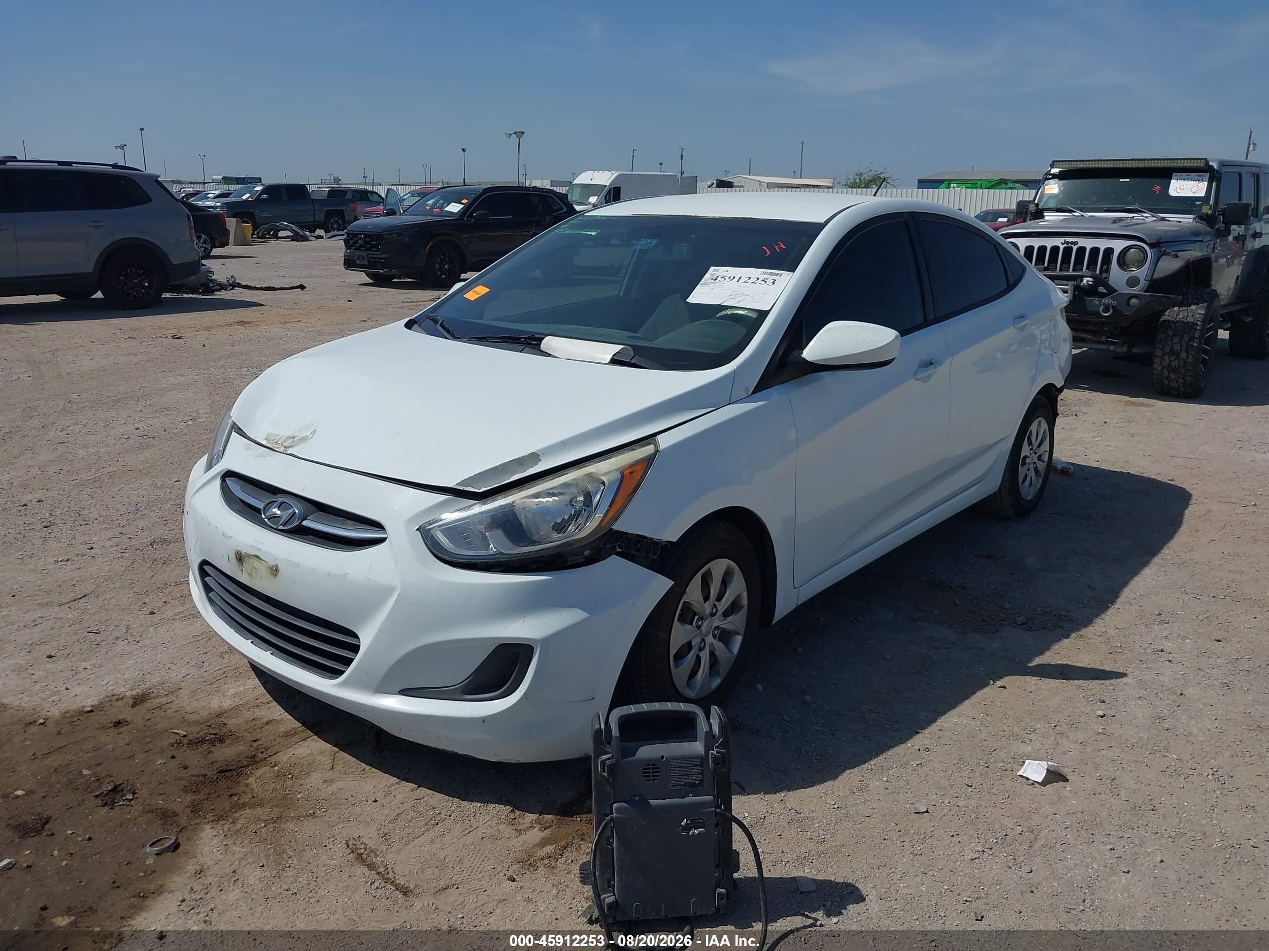 2015 Hyundai Accent Gls White vin: KMHCT4AE1FU855258