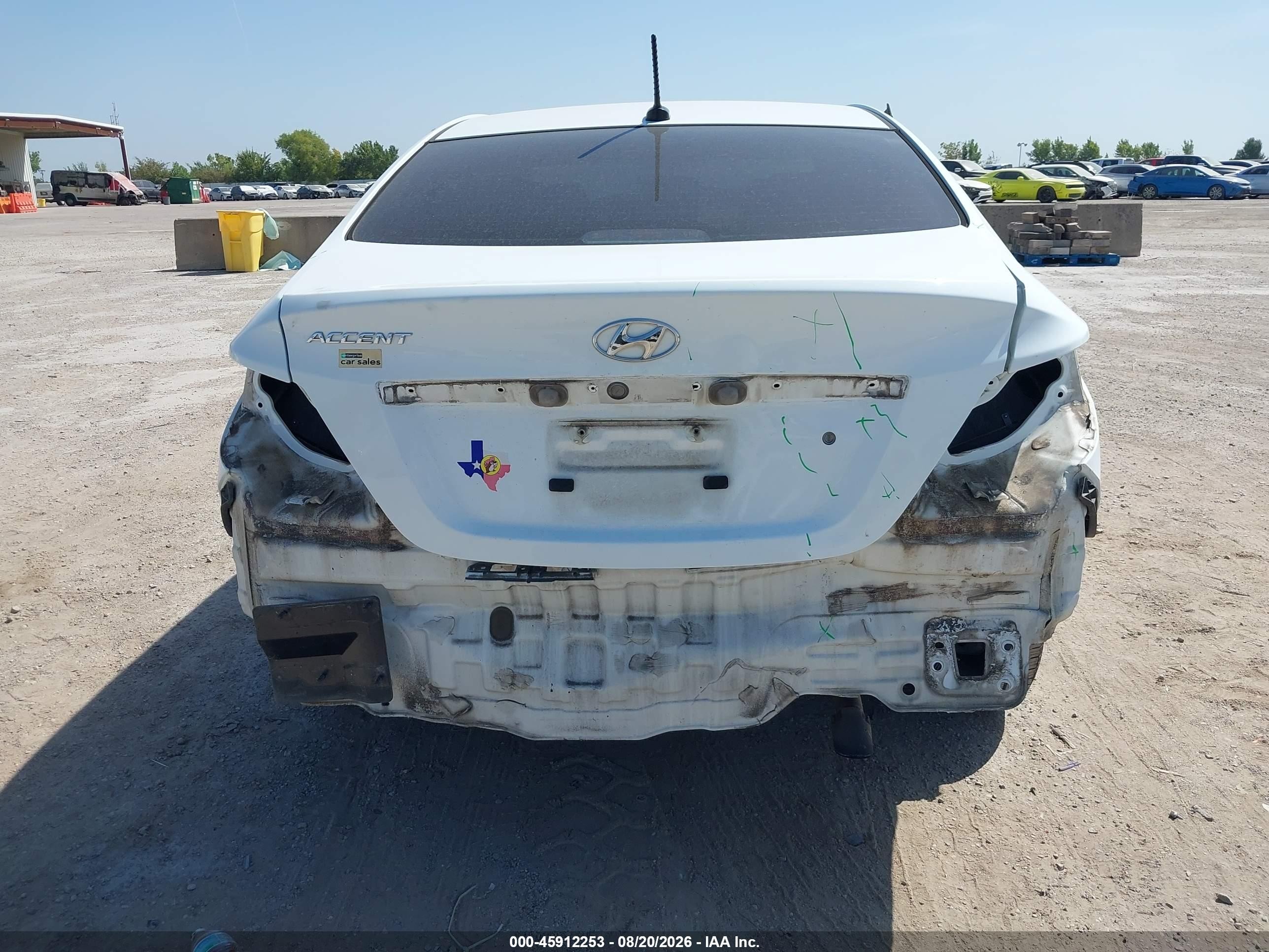 2015 Hyundai Accent Gls White vin: KMHCT4AE1FU855258