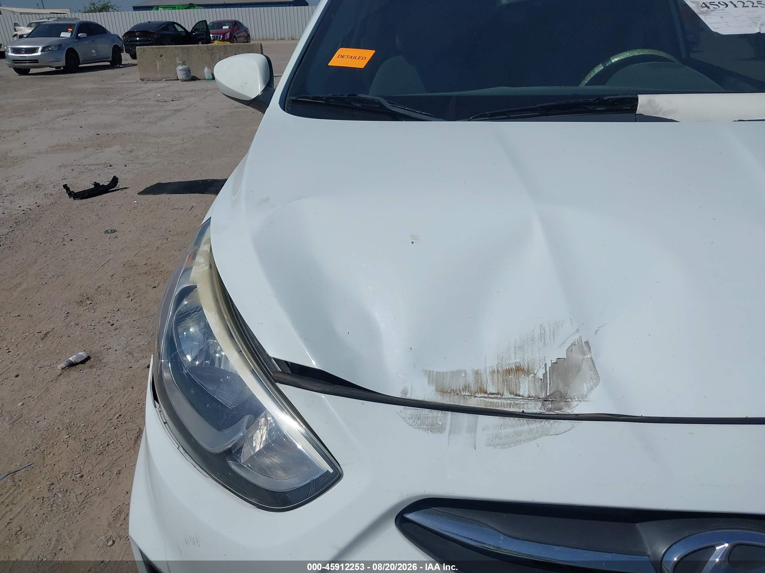 2015 Hyundai Accent Gls White vin: KMHCT4AE1FU855258