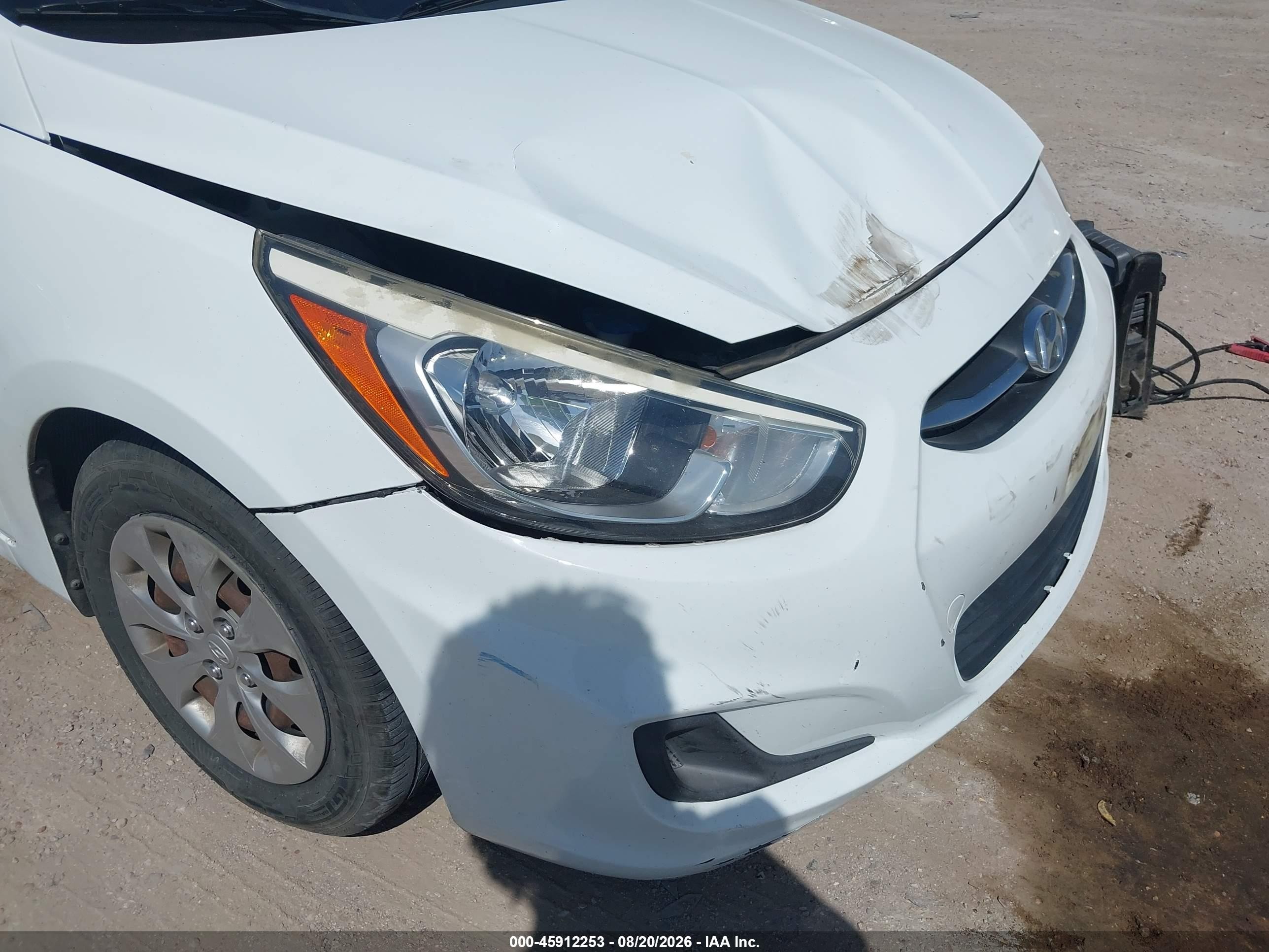2015 Hyundai Accent Gls White vin: KMHCT4AE1FU855258
