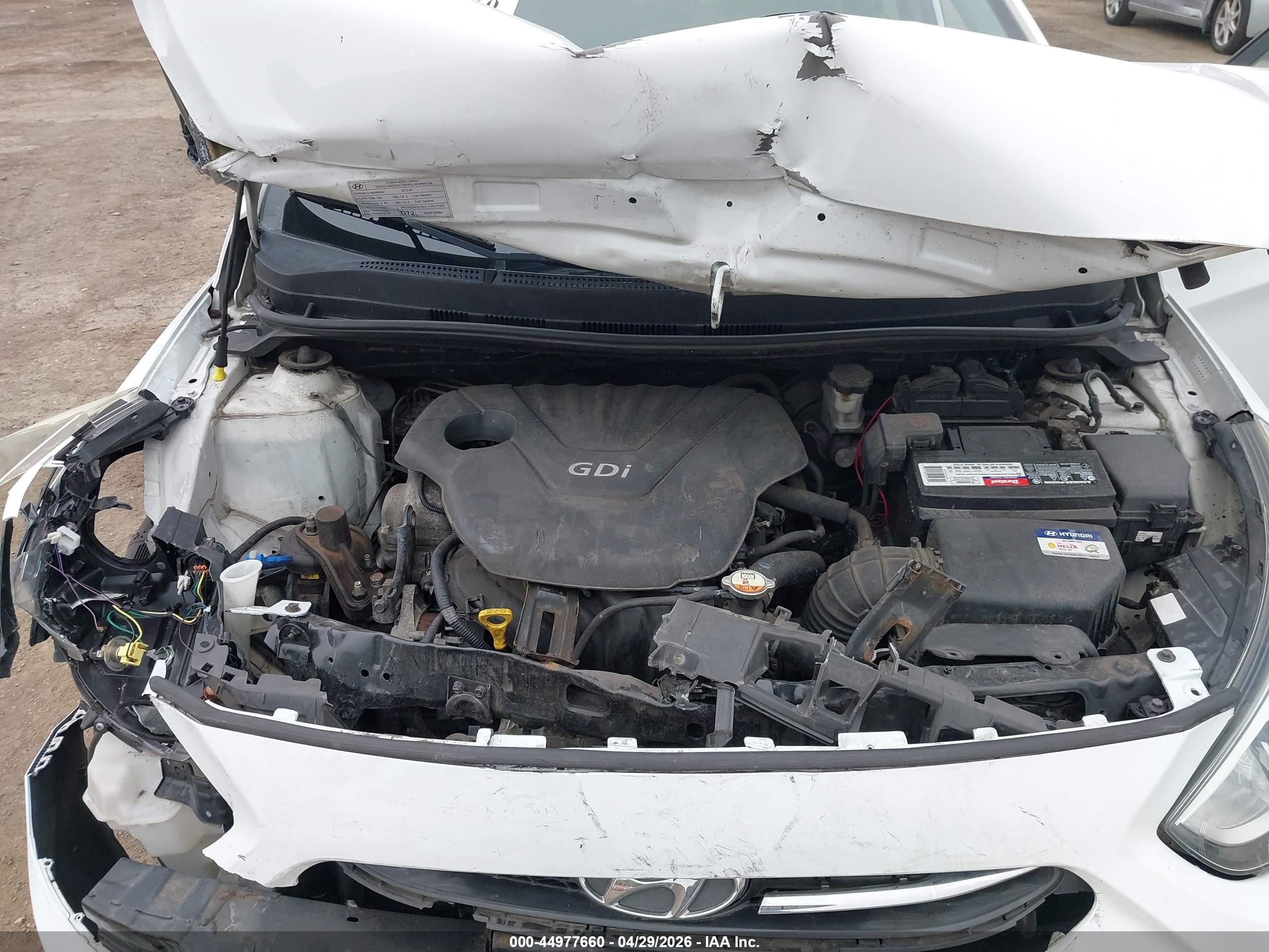 2015 Hyundai Accent Gls White vin: KMHCT4AE1FU860041
