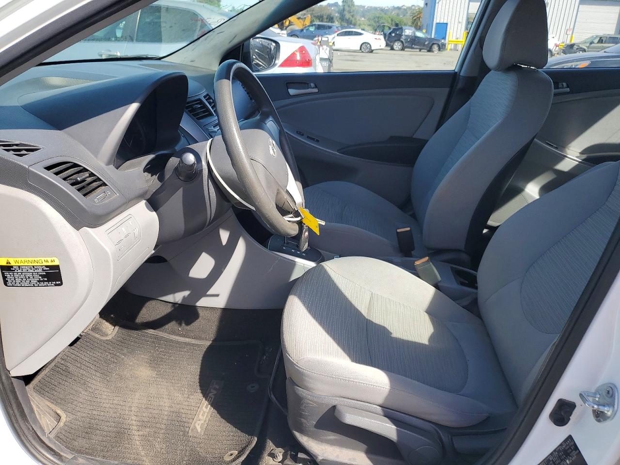 2015 Hyundai Accent Gls White vin: KMHCT4AE1FU871122