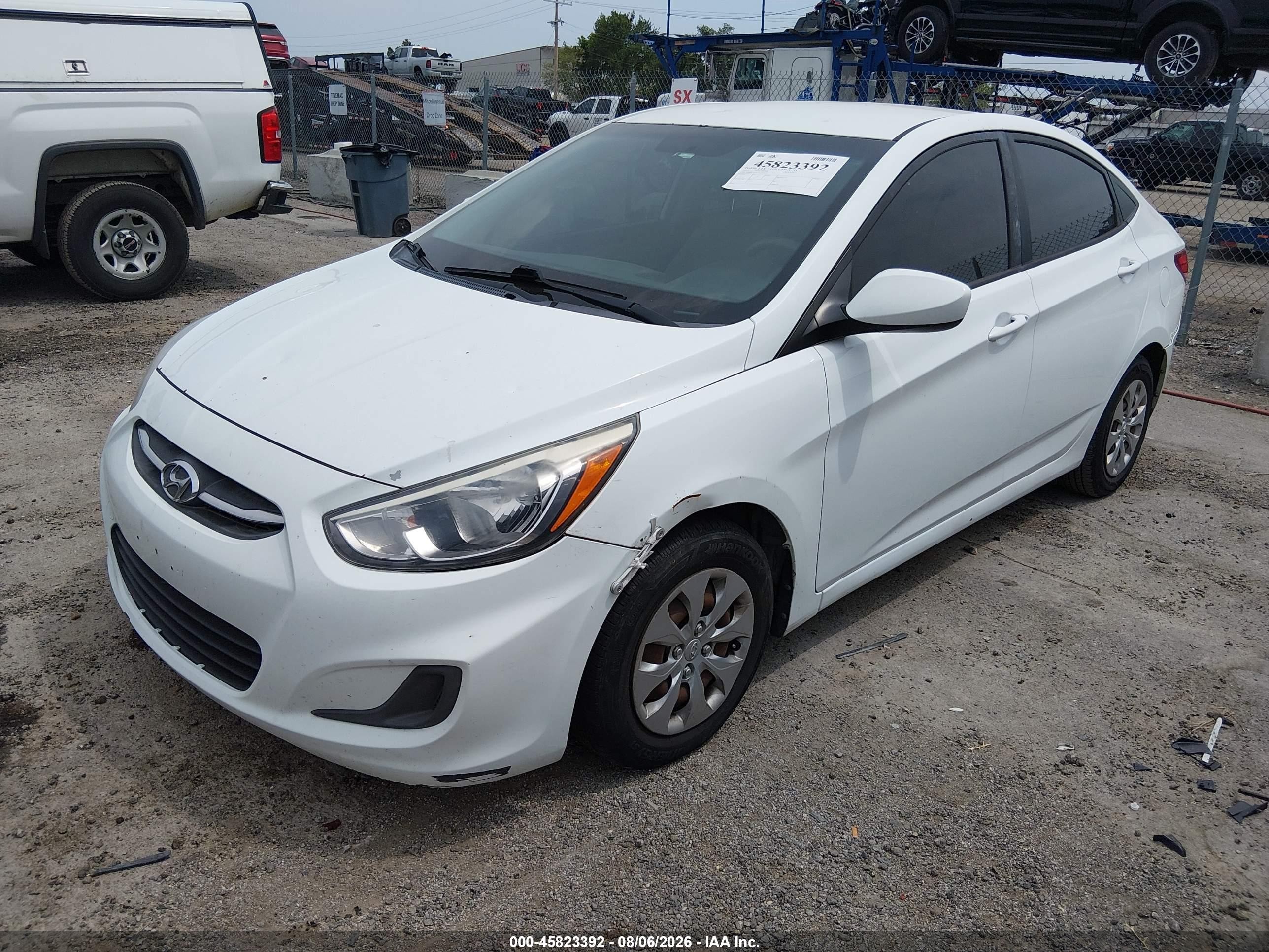2015 Hyundai Accent Gls White vin: KMHCT4AE1FU899275