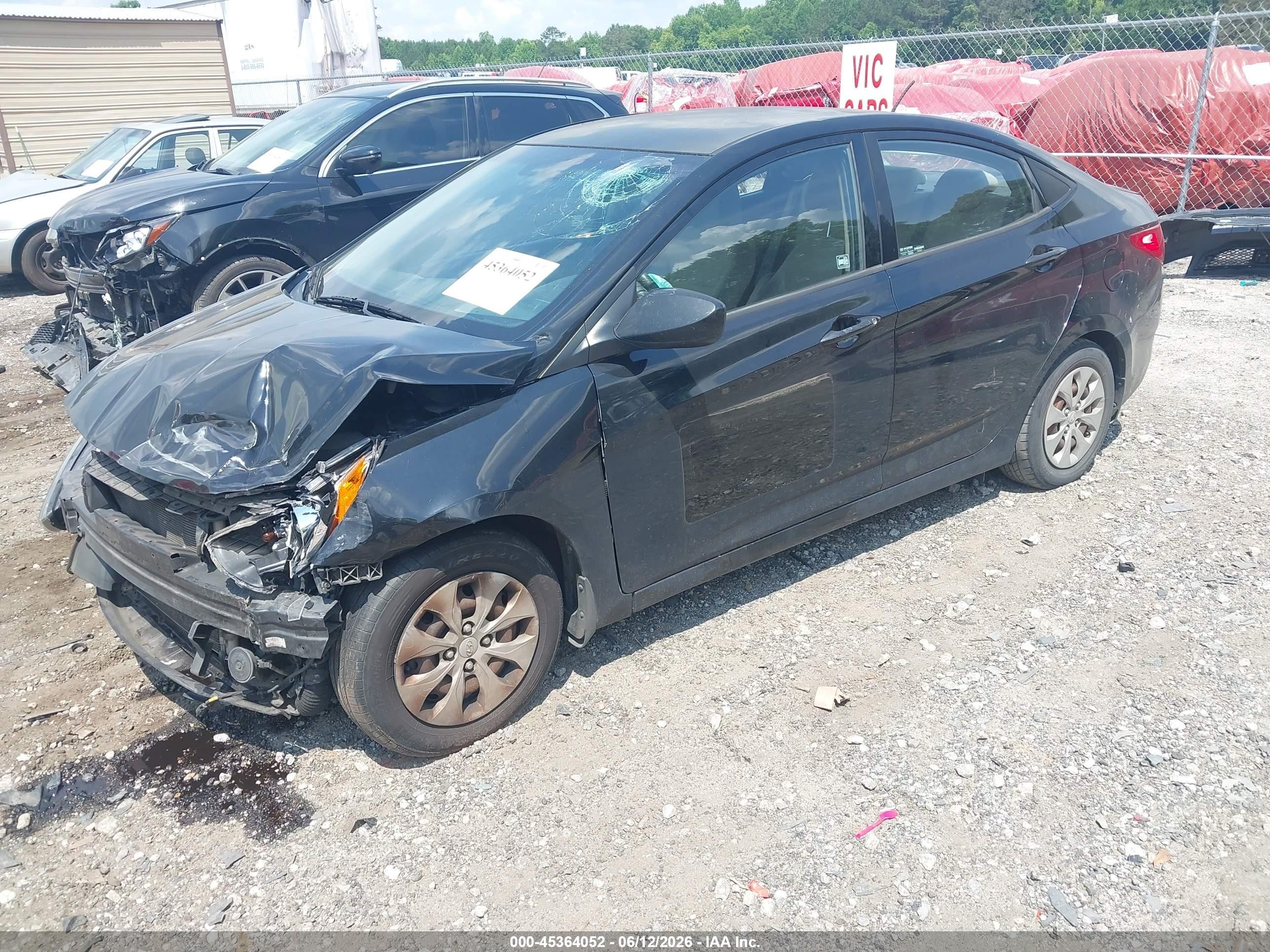 2015 Hyundai Accent Gls Black vin: KMHCT4AE1FU906175