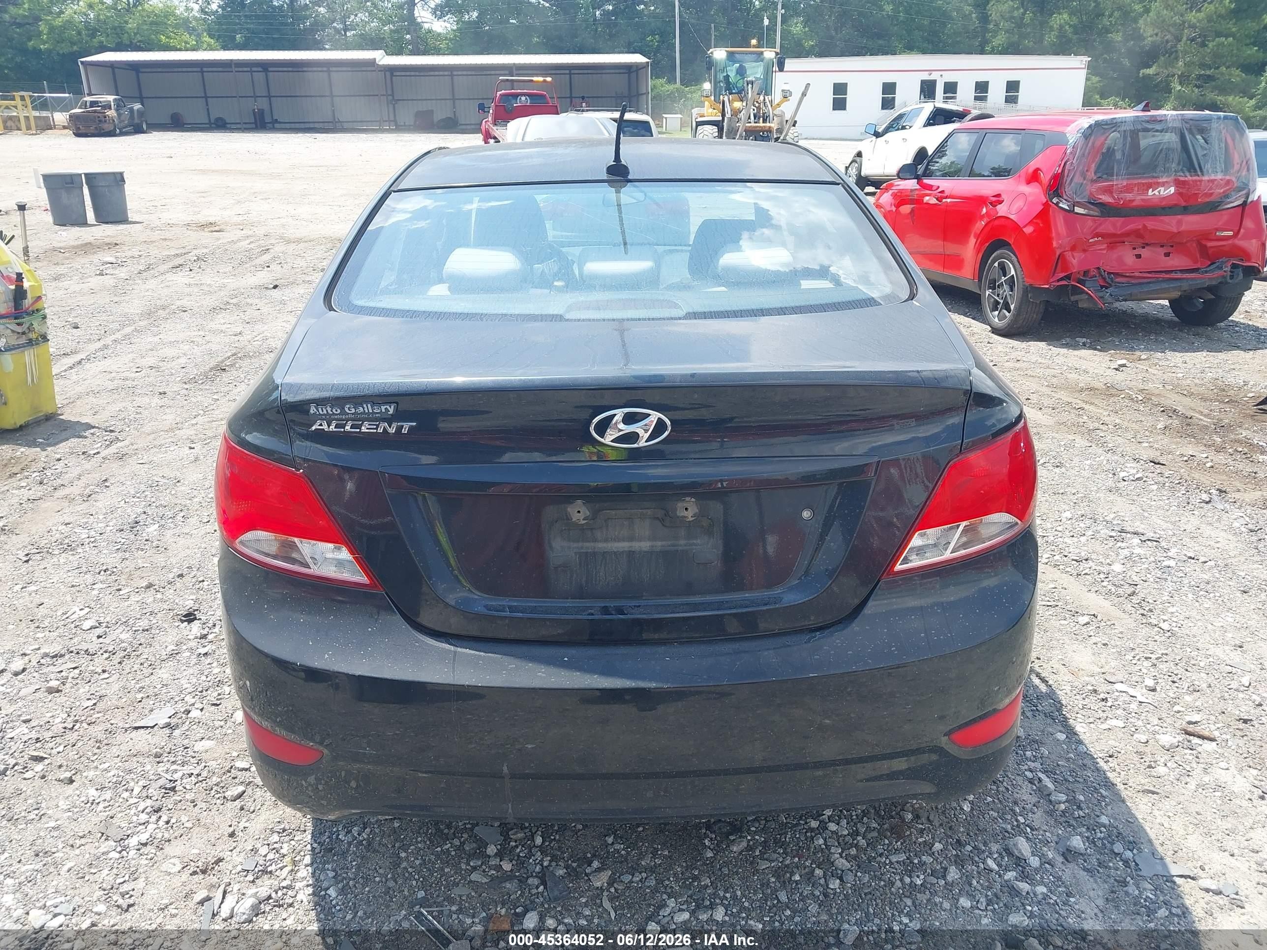 2015 Hyundai Accent Gls Black vin: KMHCT4AE1FU906175