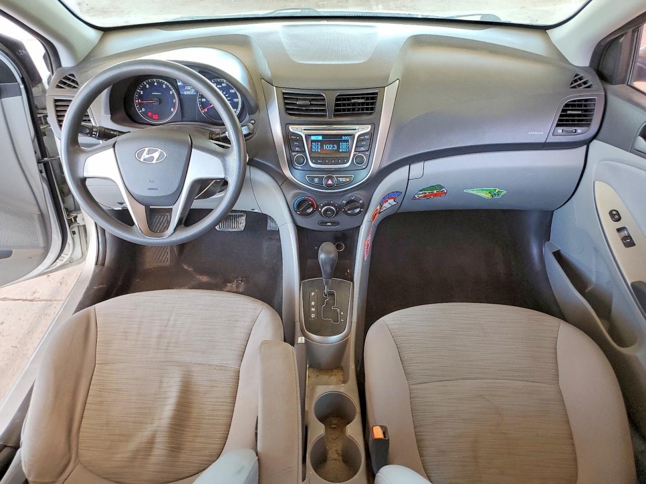 2015 Hyundai Accent Gls Silver vin: KMHCT4AE1FU921307