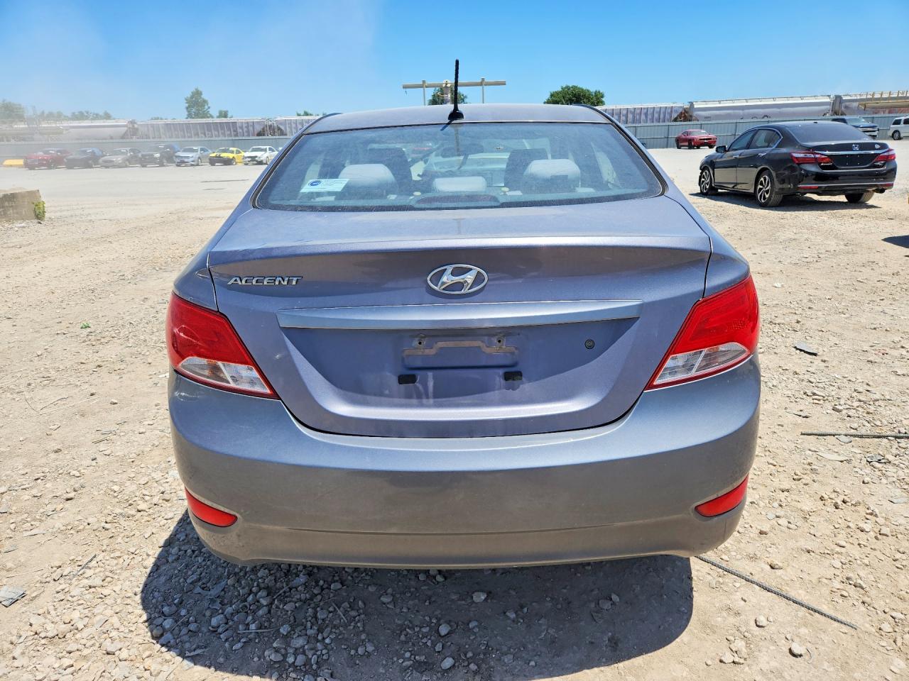 2015 Hyundai Accent Gls Gray vin: KMHCT4AE1FU929178