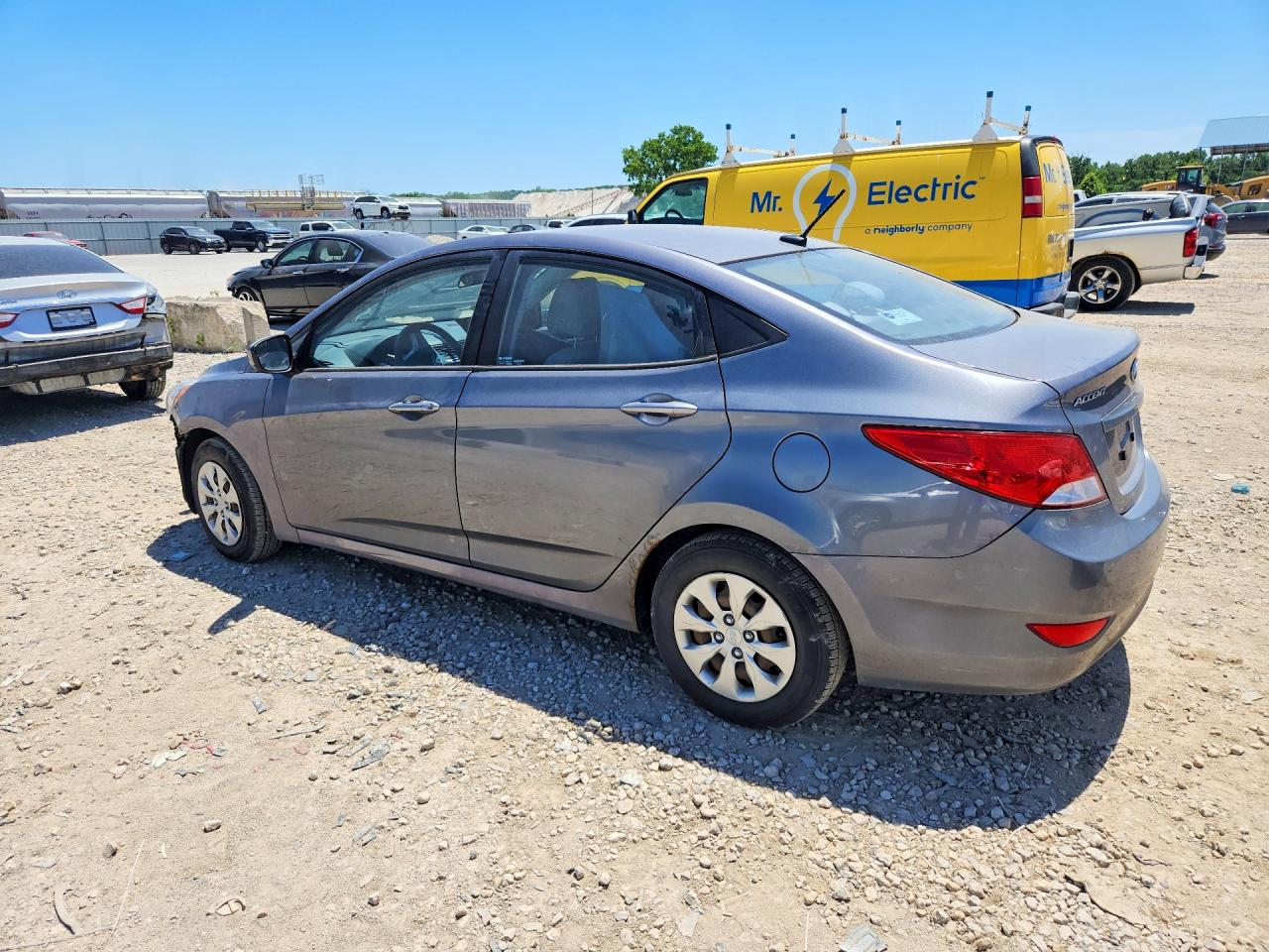 2015 Hyundai Accent Gls Gray vin: KMHCT4AE1FU929178
