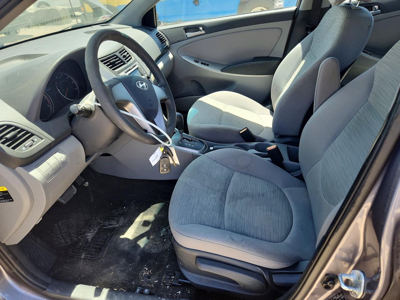 2015 Hyundai Accent Gls Gray vin: KMHCT4AE1FU929178