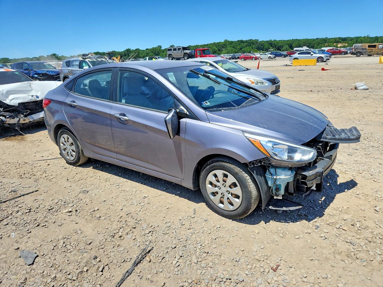 2015 Hyundai Accent Gls Gray vin: KMHCT4AE1FU929178
