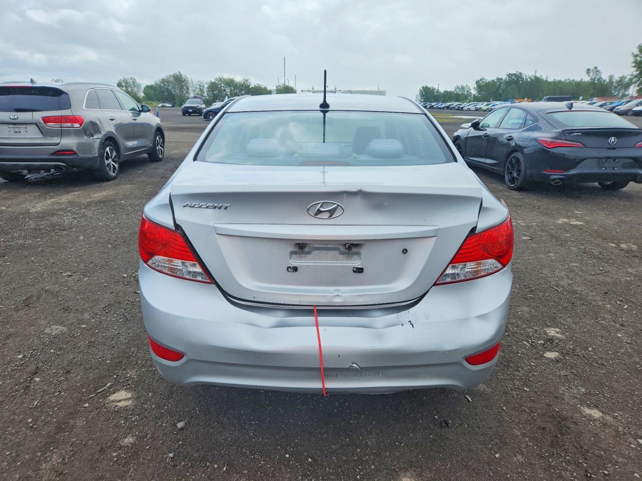 2012 Hyundai Accent Gls Серый vin: KMHCT4AE2CU047576