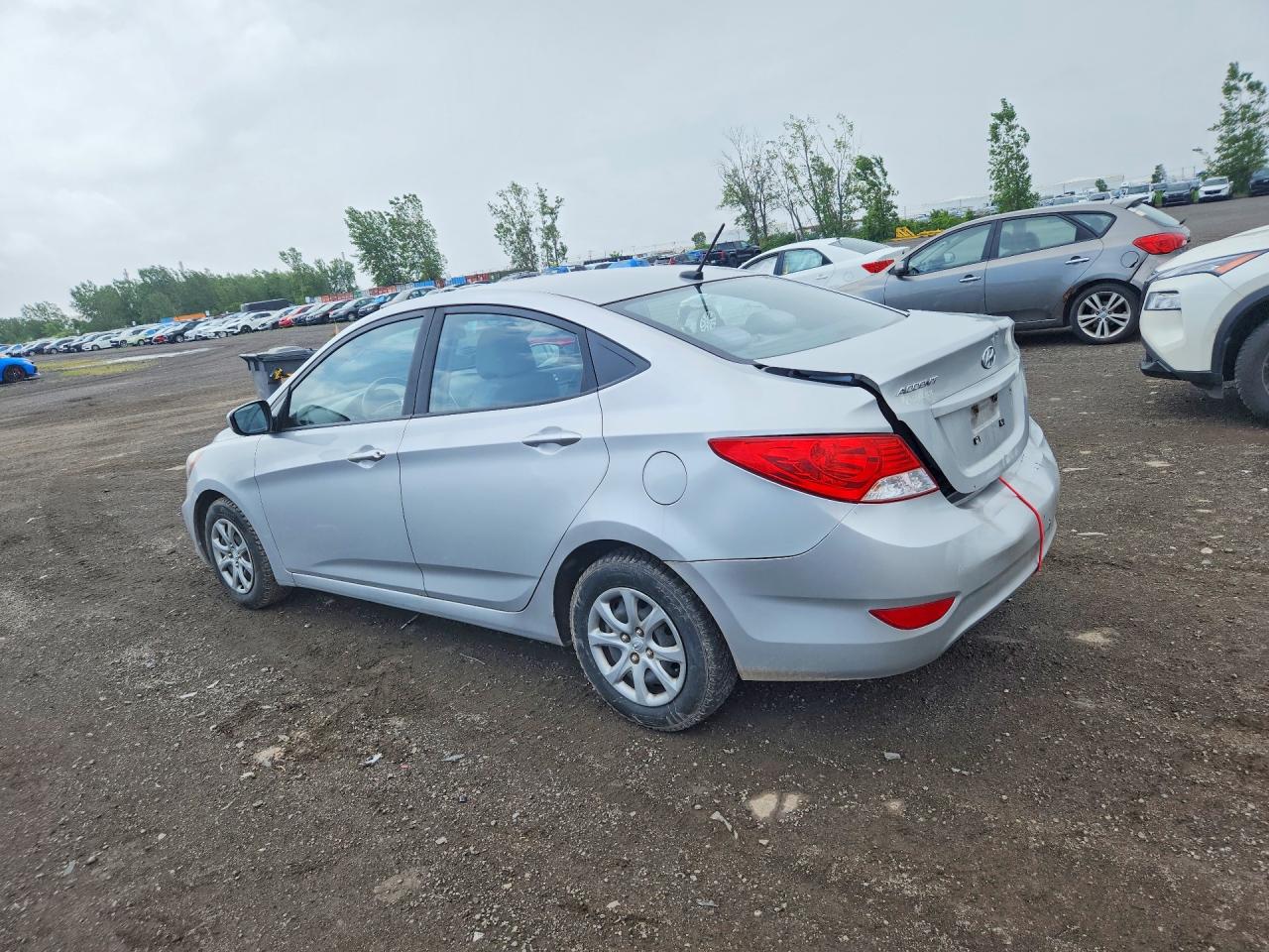 2012 Hyundai Accent Gls Серый vin: KMHCT4AE2CU047576