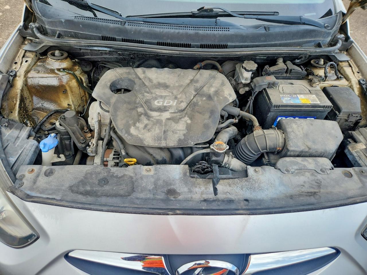2012 Hyundai Accent Gls Серый vin: KMHCT4AE2CU047576