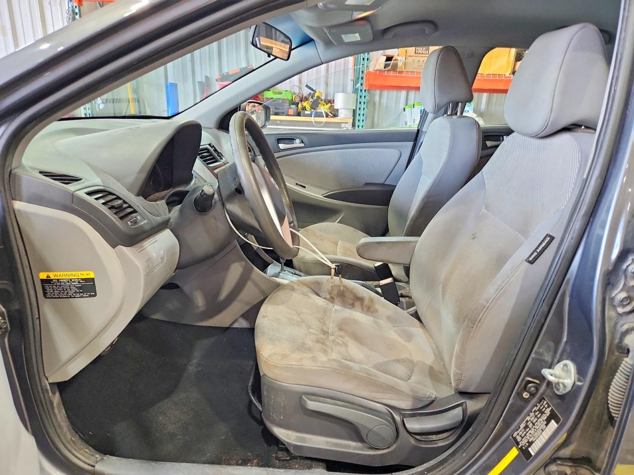 2012 Hyundai Accent Gls Gray vin: KMHCT4AE2CU090282