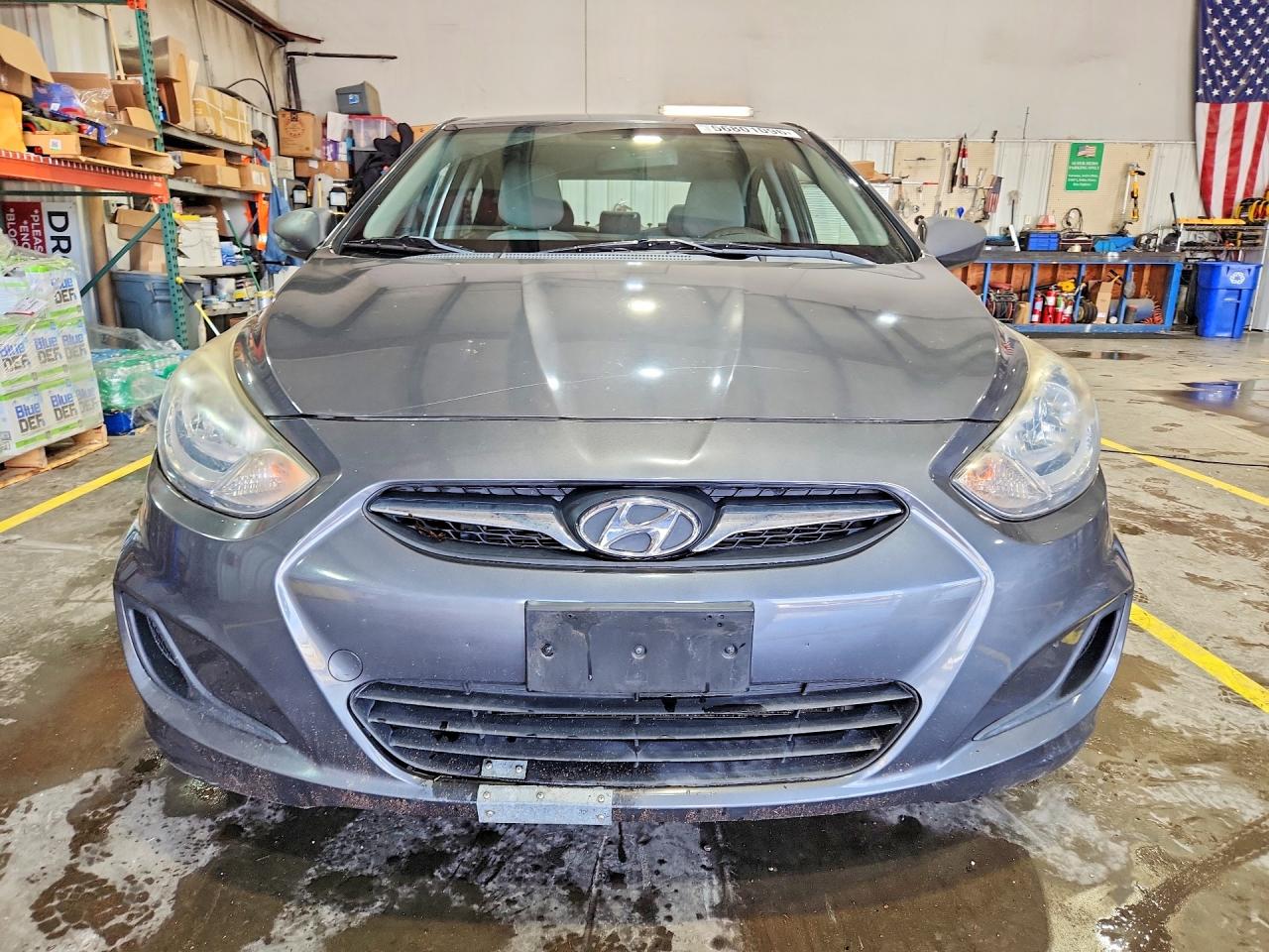 2012 Hyundai Accent Gls Gray vin: KMHCT4AE2CU090282