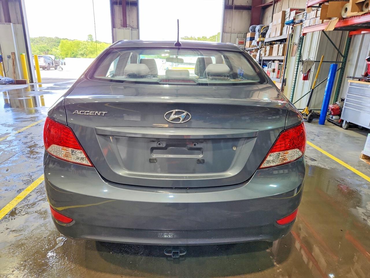 2012 Hyundai Accent Gls Gray vin: KMHCT4AE2CU090282