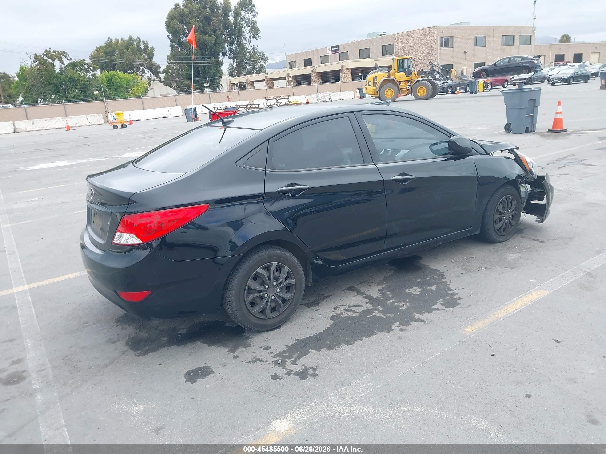 2012 Hyundai Accent Gls Black vin: KMHCT4AE2CU142476