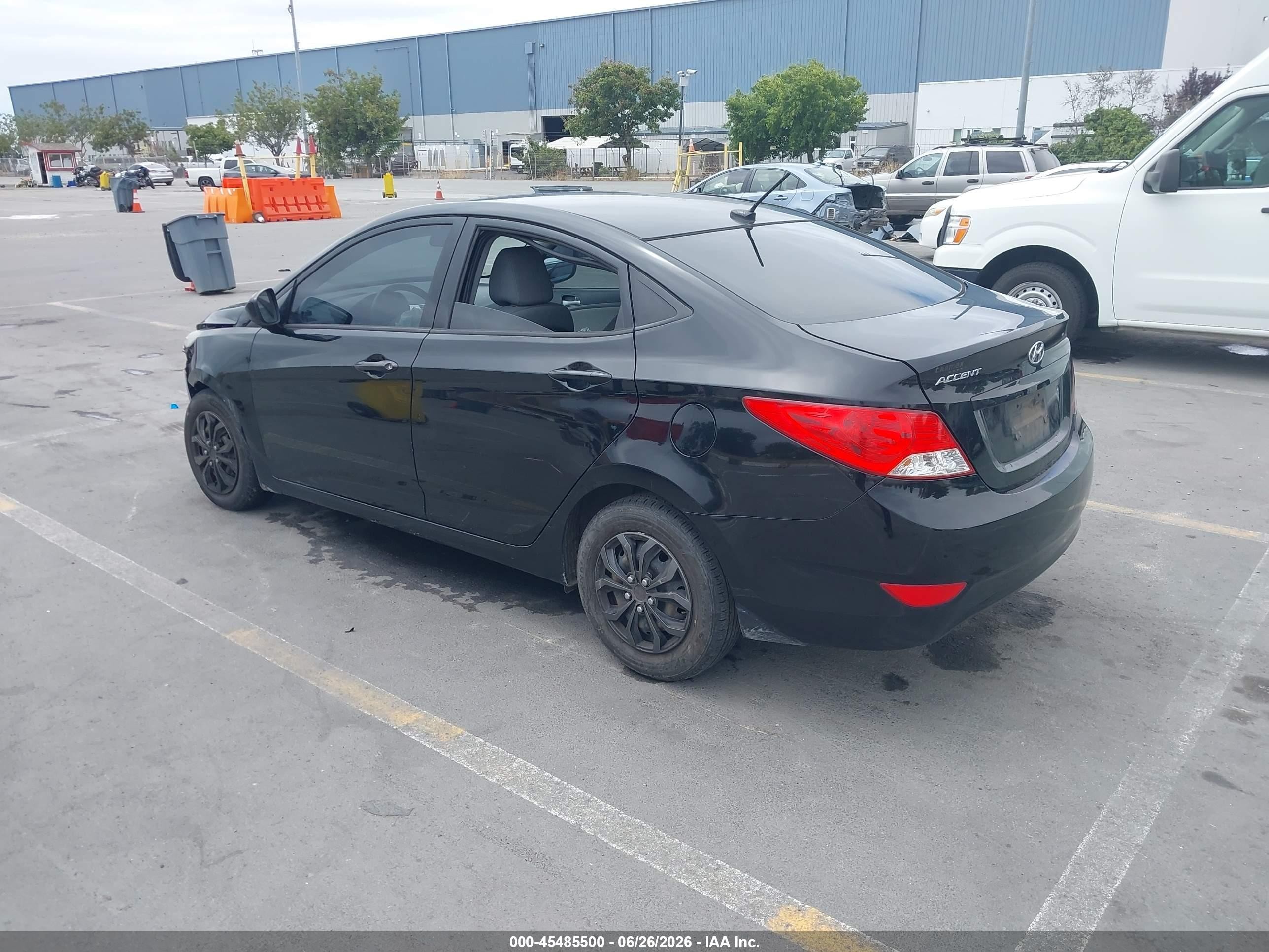 2012 Hyundai Accent Gls Black vin: KMHCT4AE2CU142476