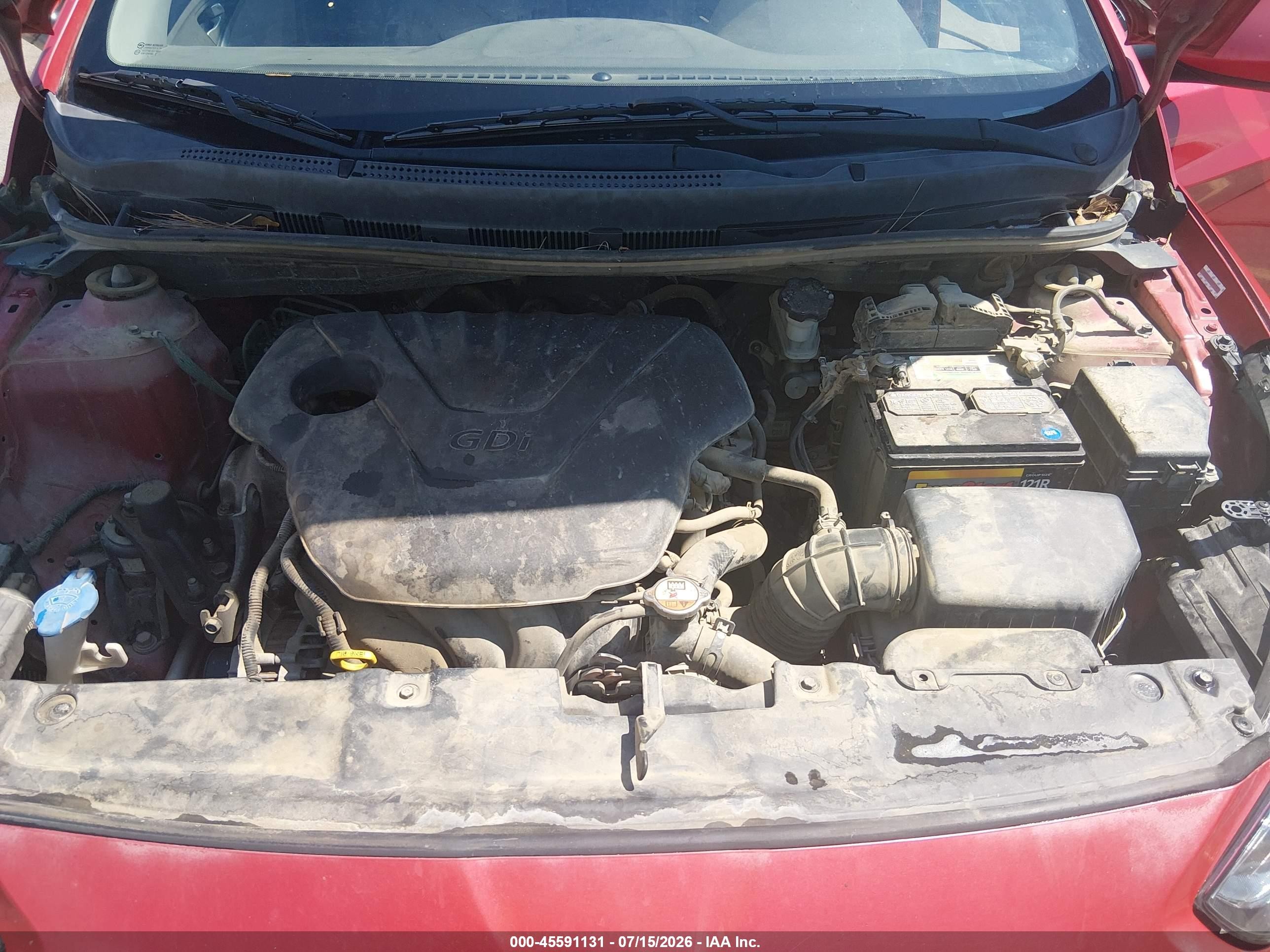2012 Hyundai Accent Gls Red vin: KMHCT4AE2CU164056