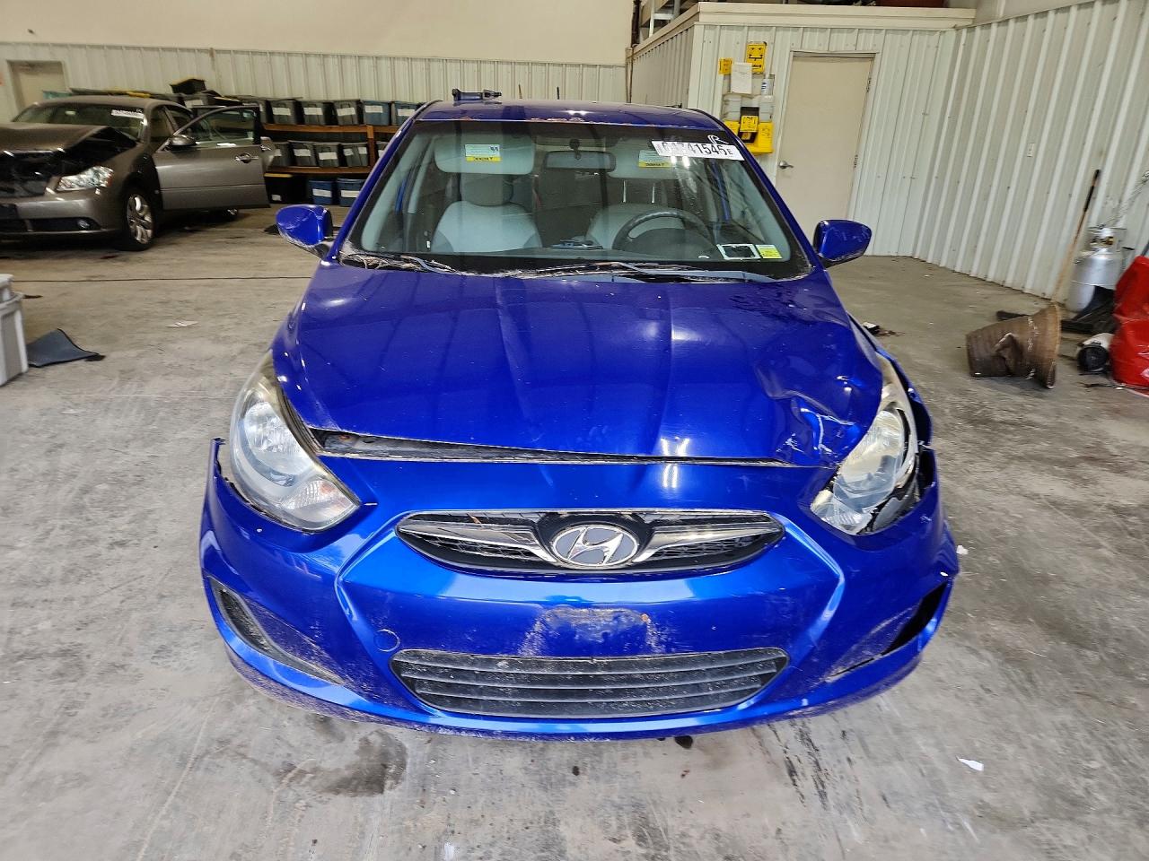 2012 Hyundai Accent Gls Blue vin: KMHCT4AE2CU202580