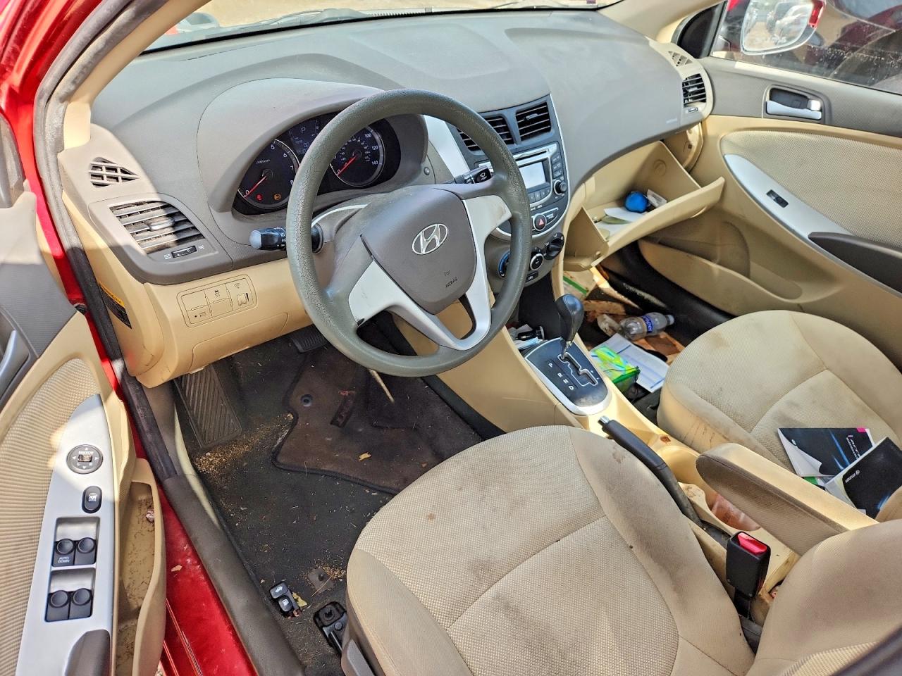 2012 Hyundai Accent Gls Красный vin: KMHCT4AE2CU254565
