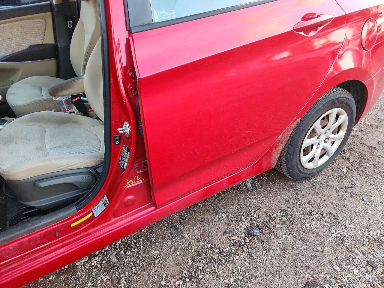 2012 Hyundai Accent Gls Красный vin: KMHCT4AE2CU254565