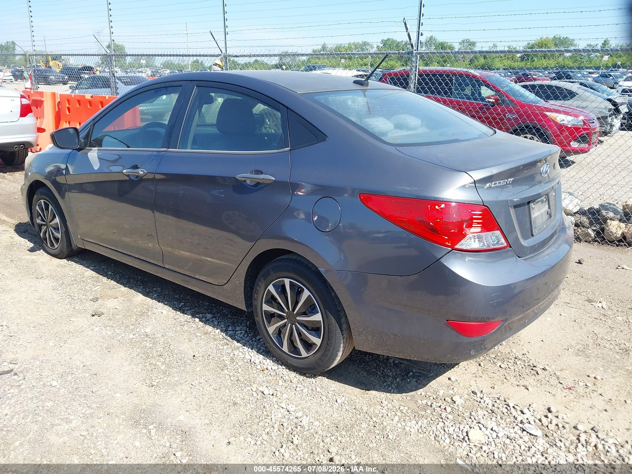 2013 Hyundai Accent Gls Серый vin: KMHCT4AE2DU323594