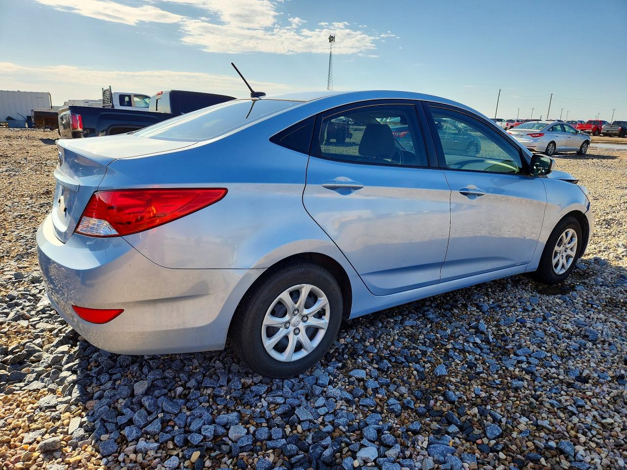 2013 Hyundai Accent Gls Синий vin: KMHCT4AE2DU336779