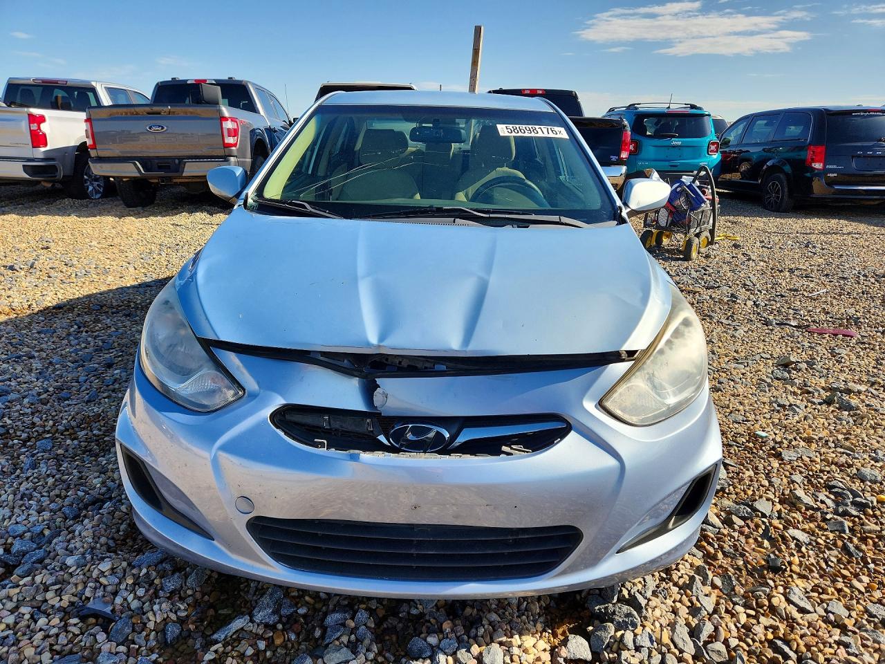 2013 Hyundai Accent Gls Синий vin: KMHCT4AE2DU336779