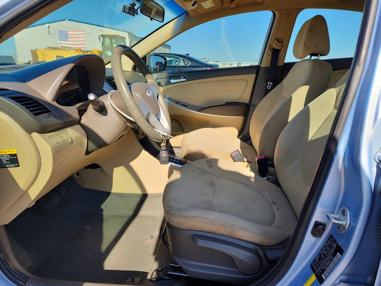 2013 Hyundai Accent Gls Синий vin: KMHCT4AE2DU336779