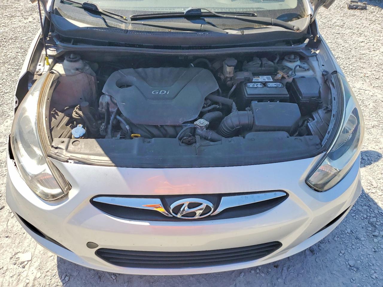 2013 Hyundai Accent Gls Gray vin: KMHCT4AE2DU394617
