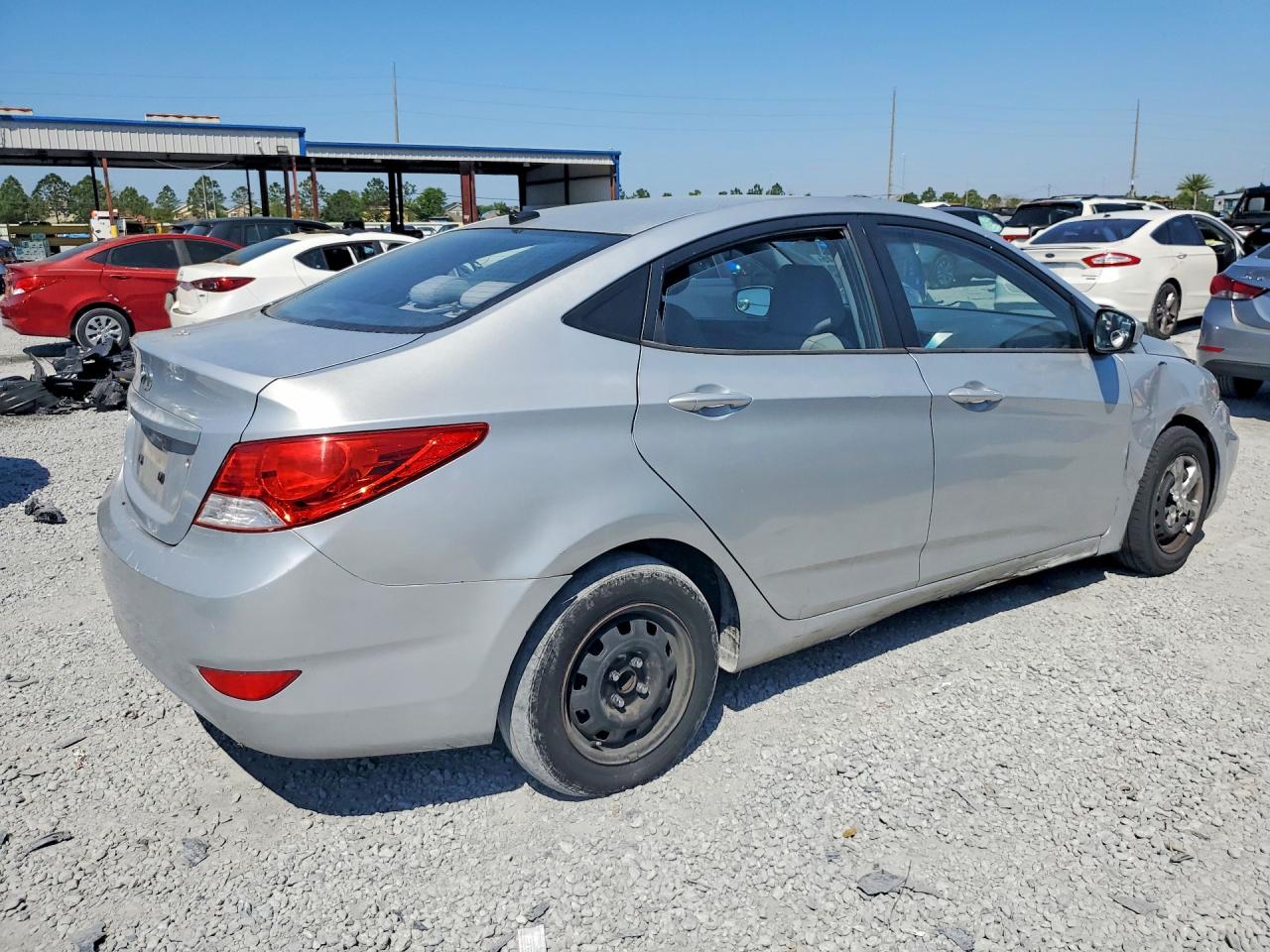 2013 Hyundai Accent Gls Gray vin: KMHCT4AE2DU394617