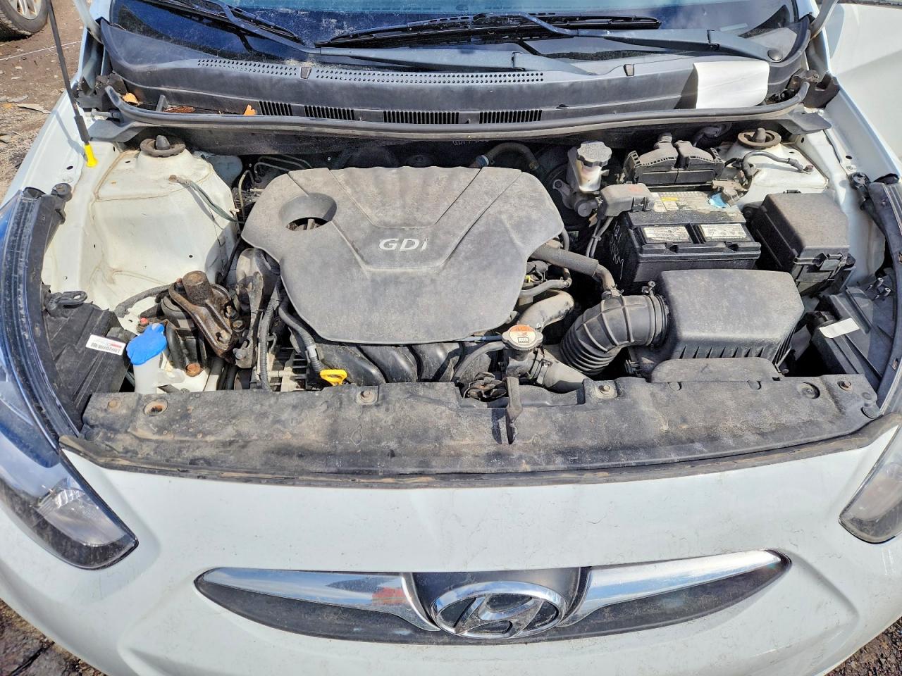 2013 Hyundai Accent Gls White vin: KMHCT4AE2DU411464